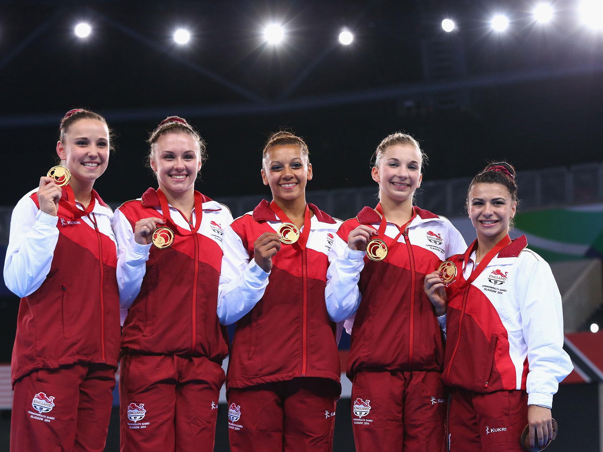 England women’s artistic gymnastics team picked up silver