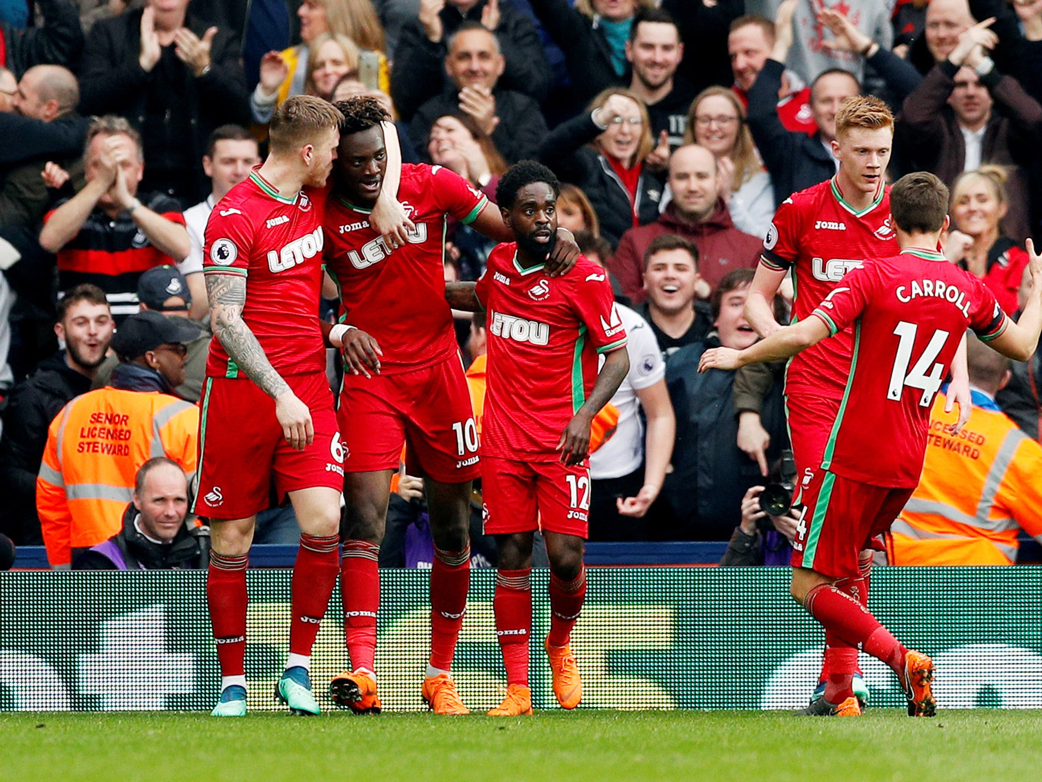 Tammy Abraham secured Swansea a draw as it finished 1-1 at West Brom