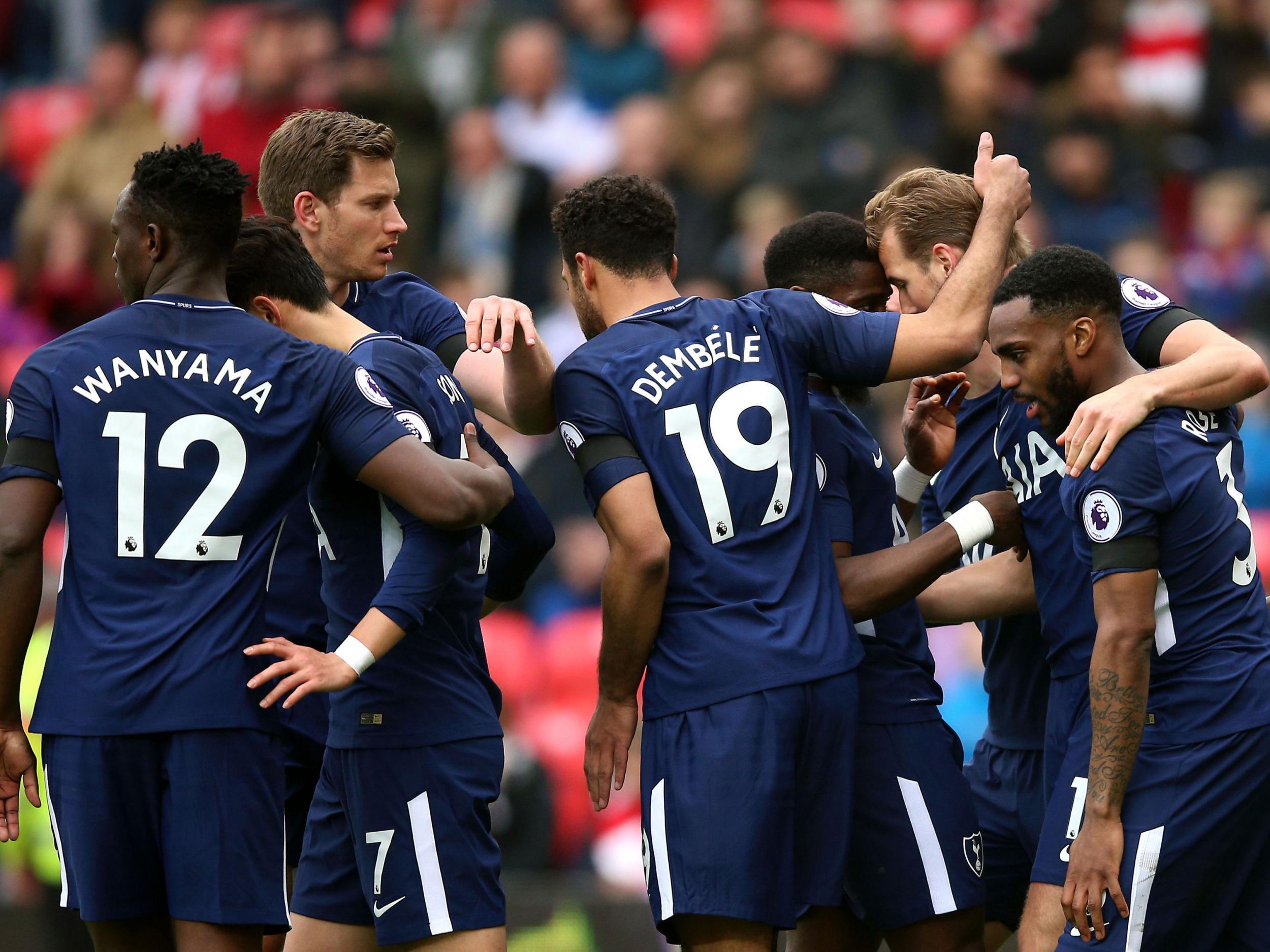 Tottenham survived a scare at Stoke to take all three points