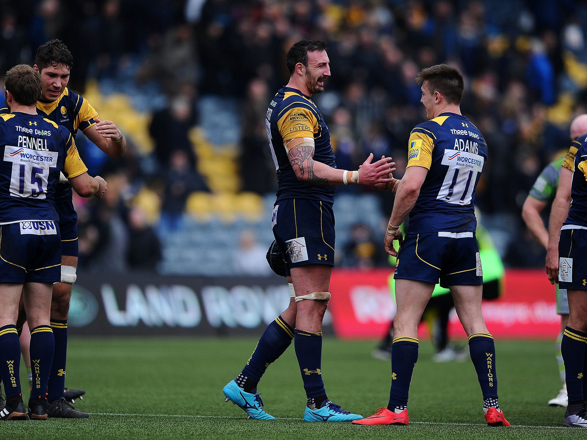 Worcester remain nine points ahead of basement side London Irish