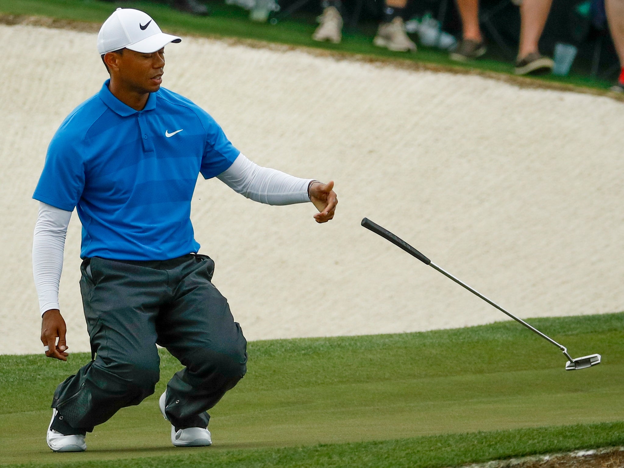 Woods admitted he left himself too much to do on the greens