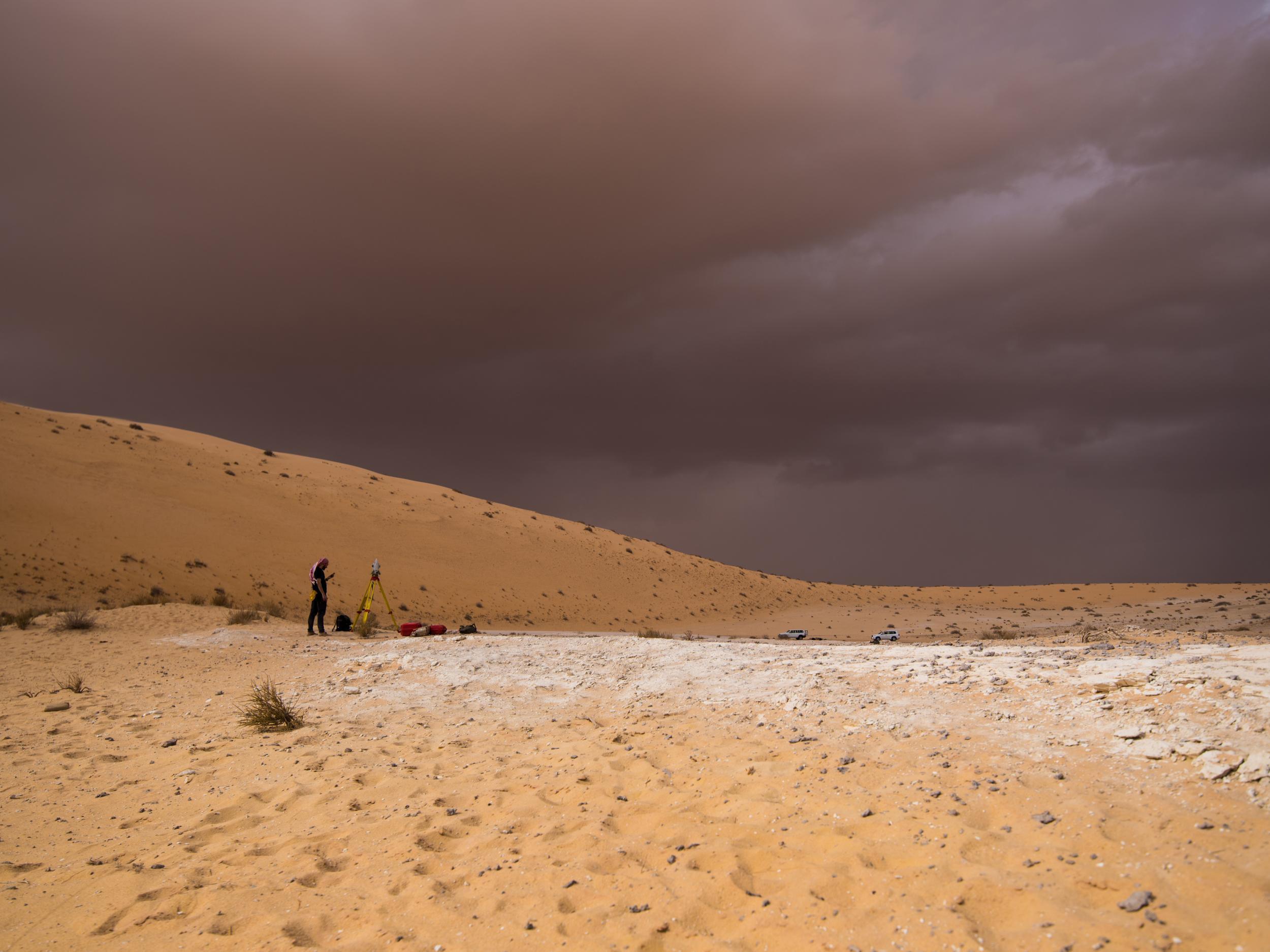 The Al Wusta site in Saudi Arabia, where the finger bone was discovered, was once covered in lush grassland