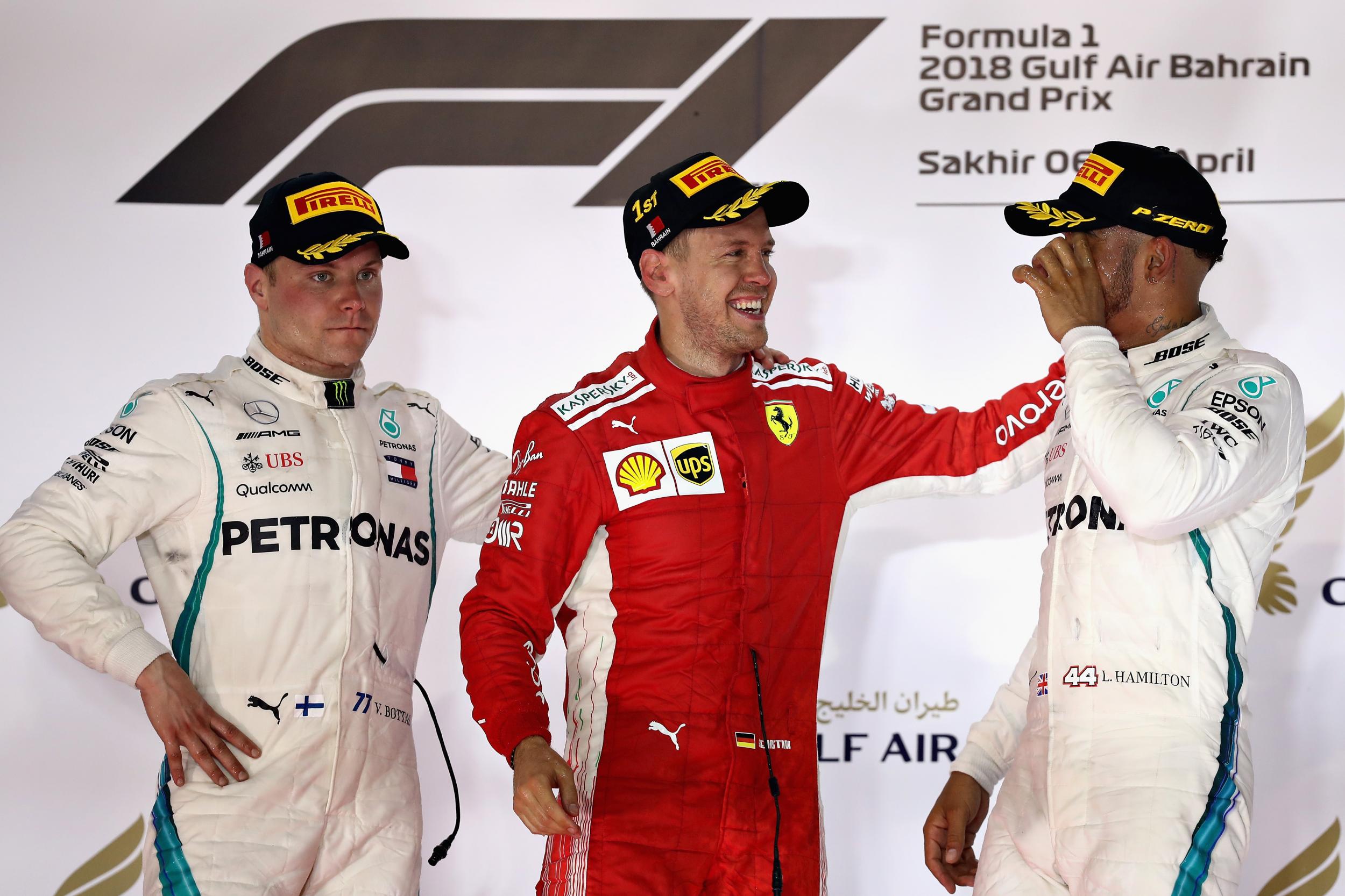 Hamilton finished behind Vettel for the second consecutive race