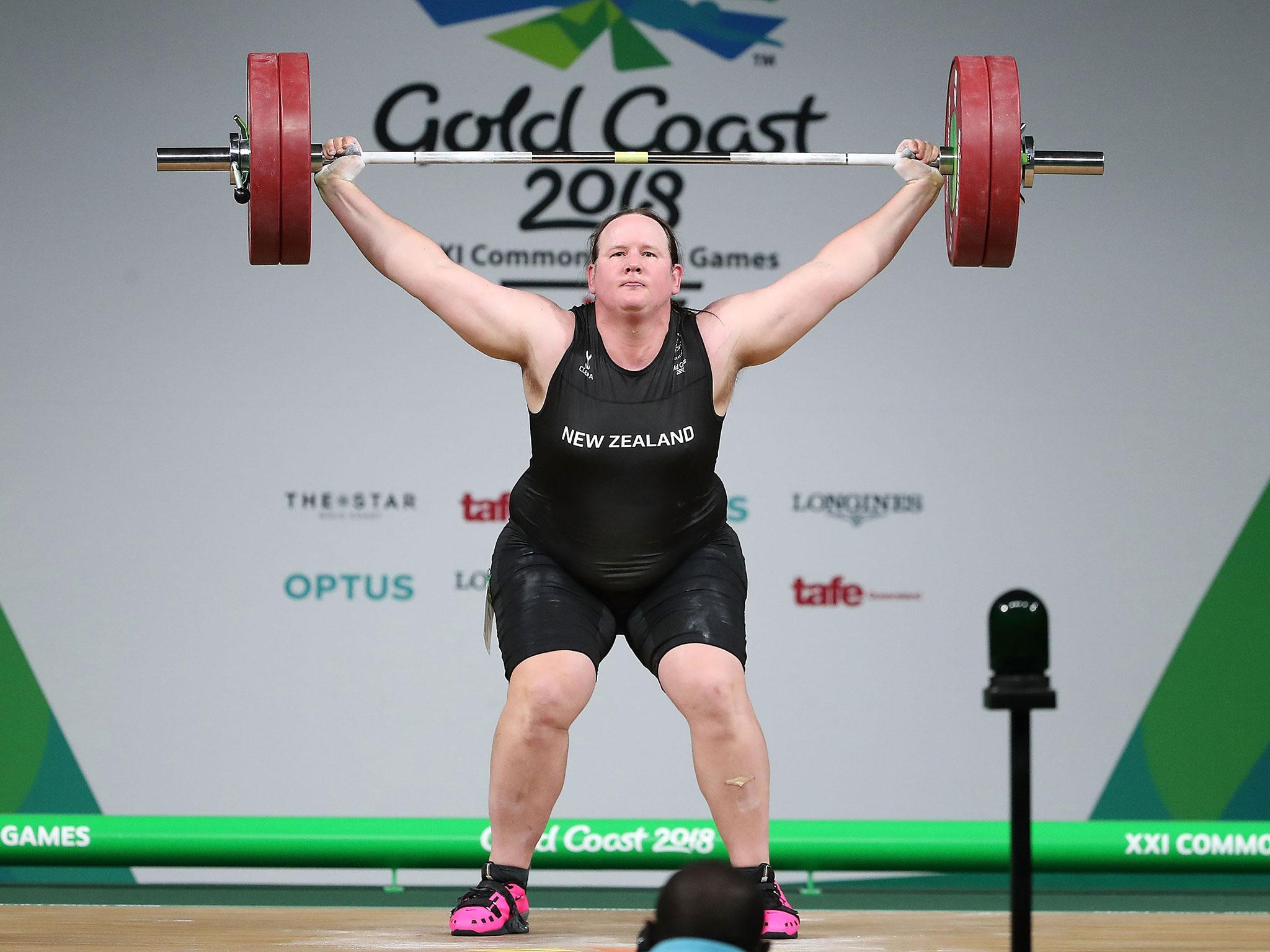 Hubbard opened with a lift of 120kg in the snatch discipline