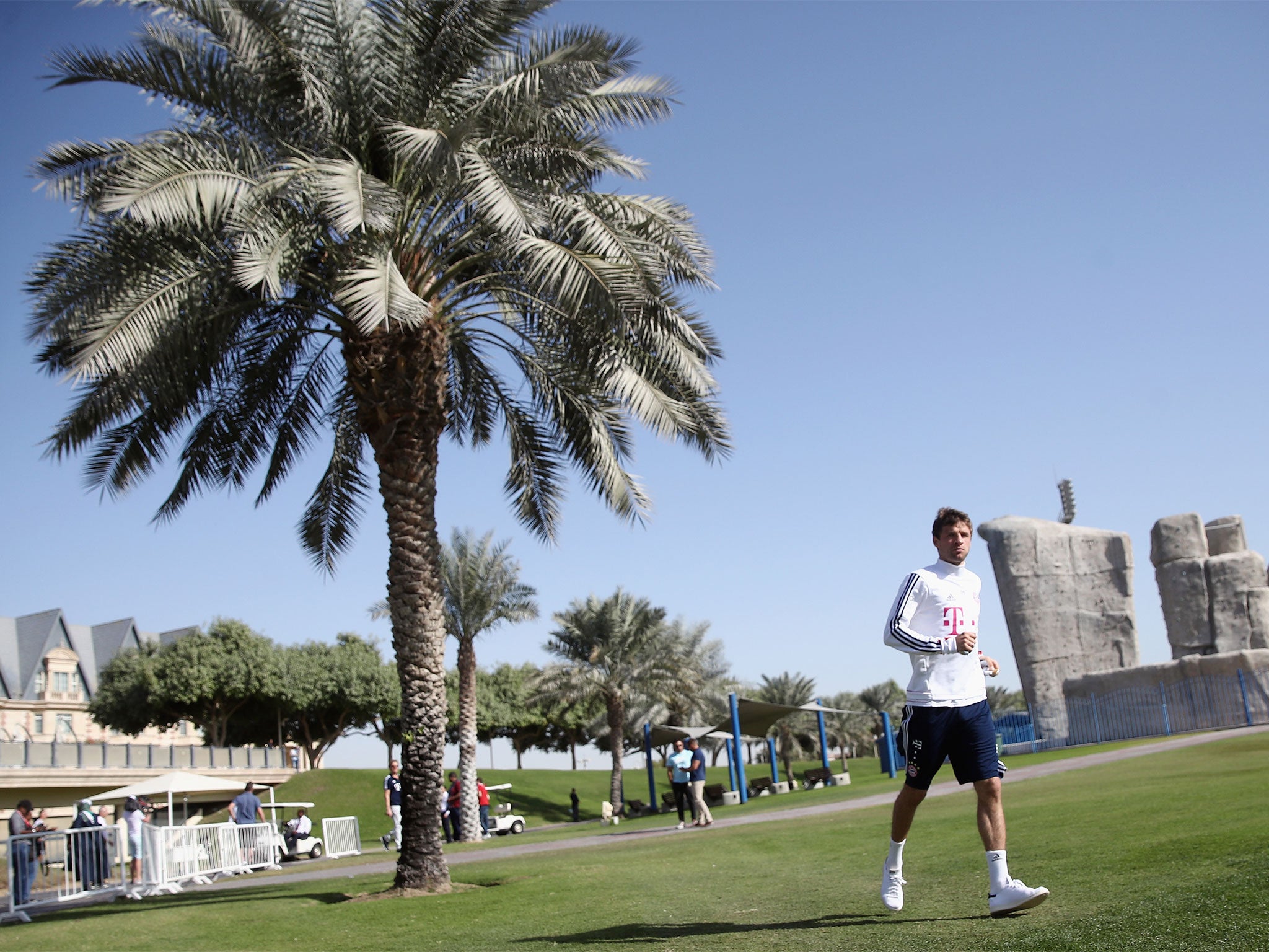 Bayern trained in Qatar during their winter break again this season