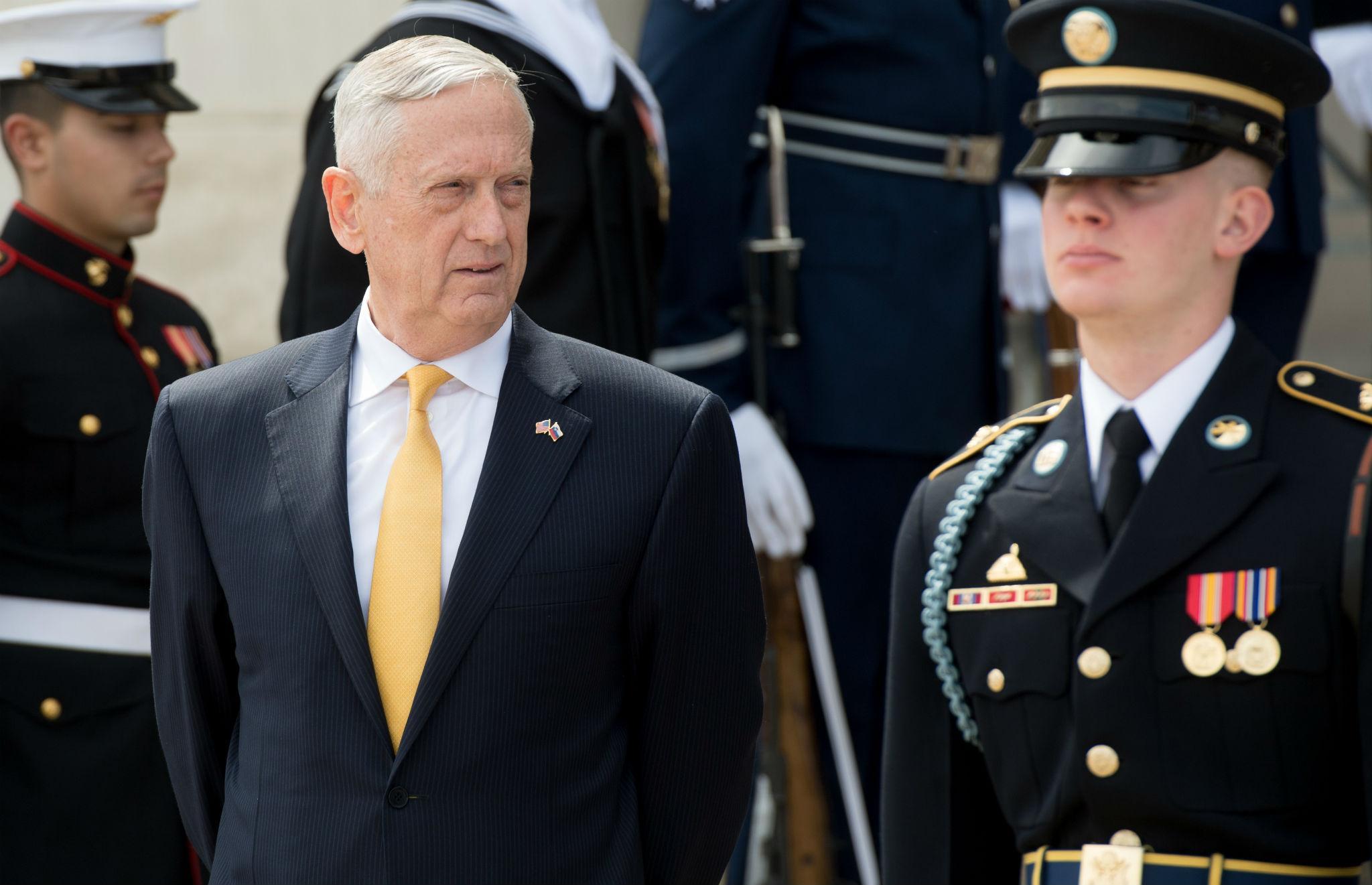 US Secretary of Defense James Mattis