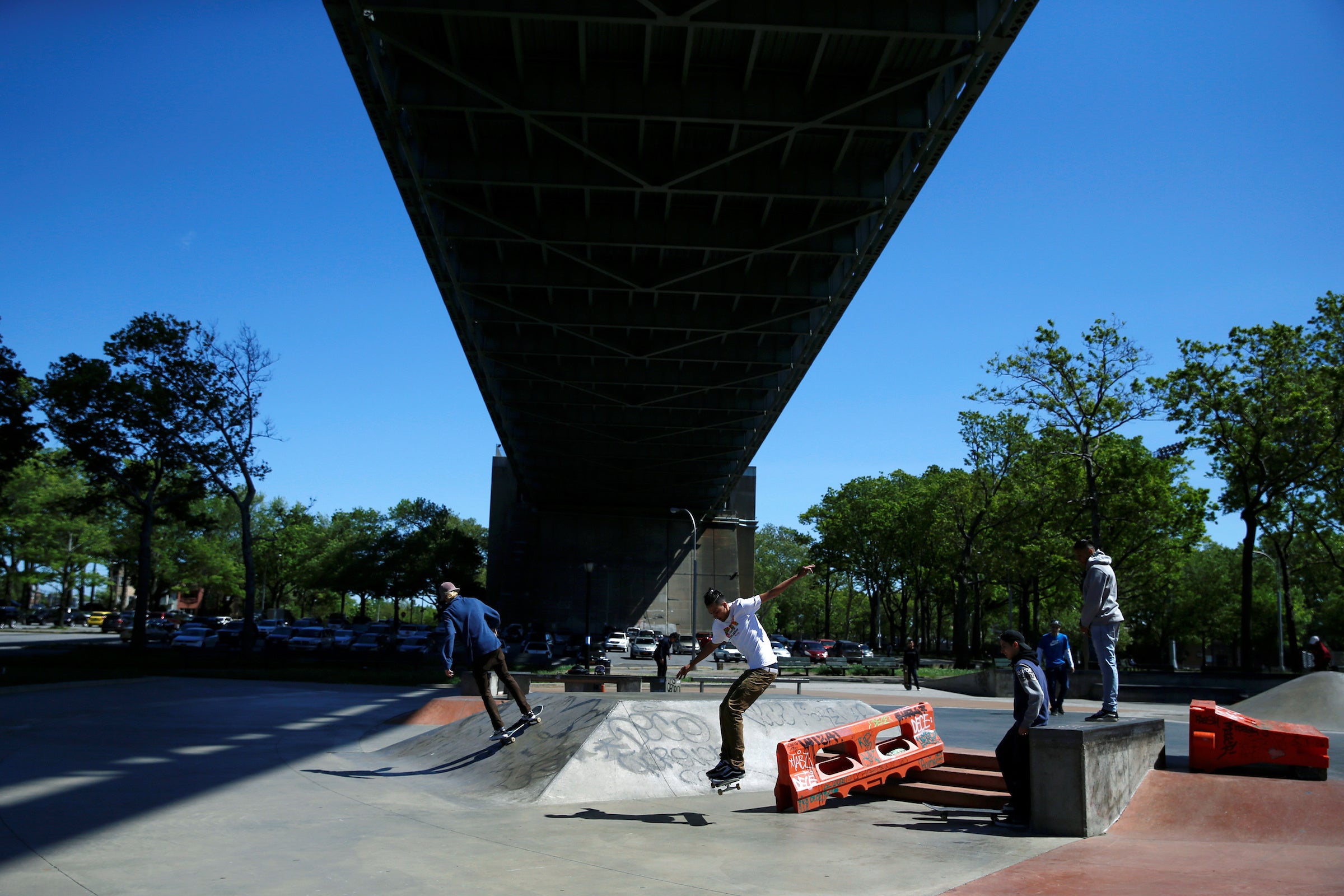 Boarders have been working with the Department of Transport to repurpose the space under bridges