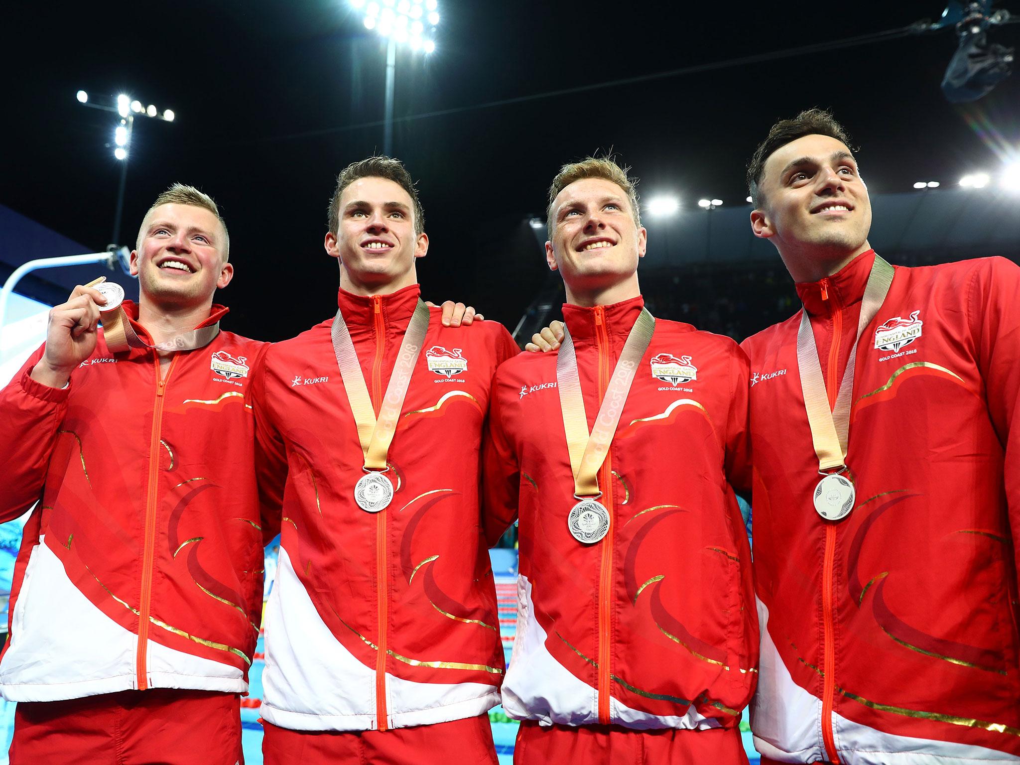 England’s 4 x 100m medley relay team