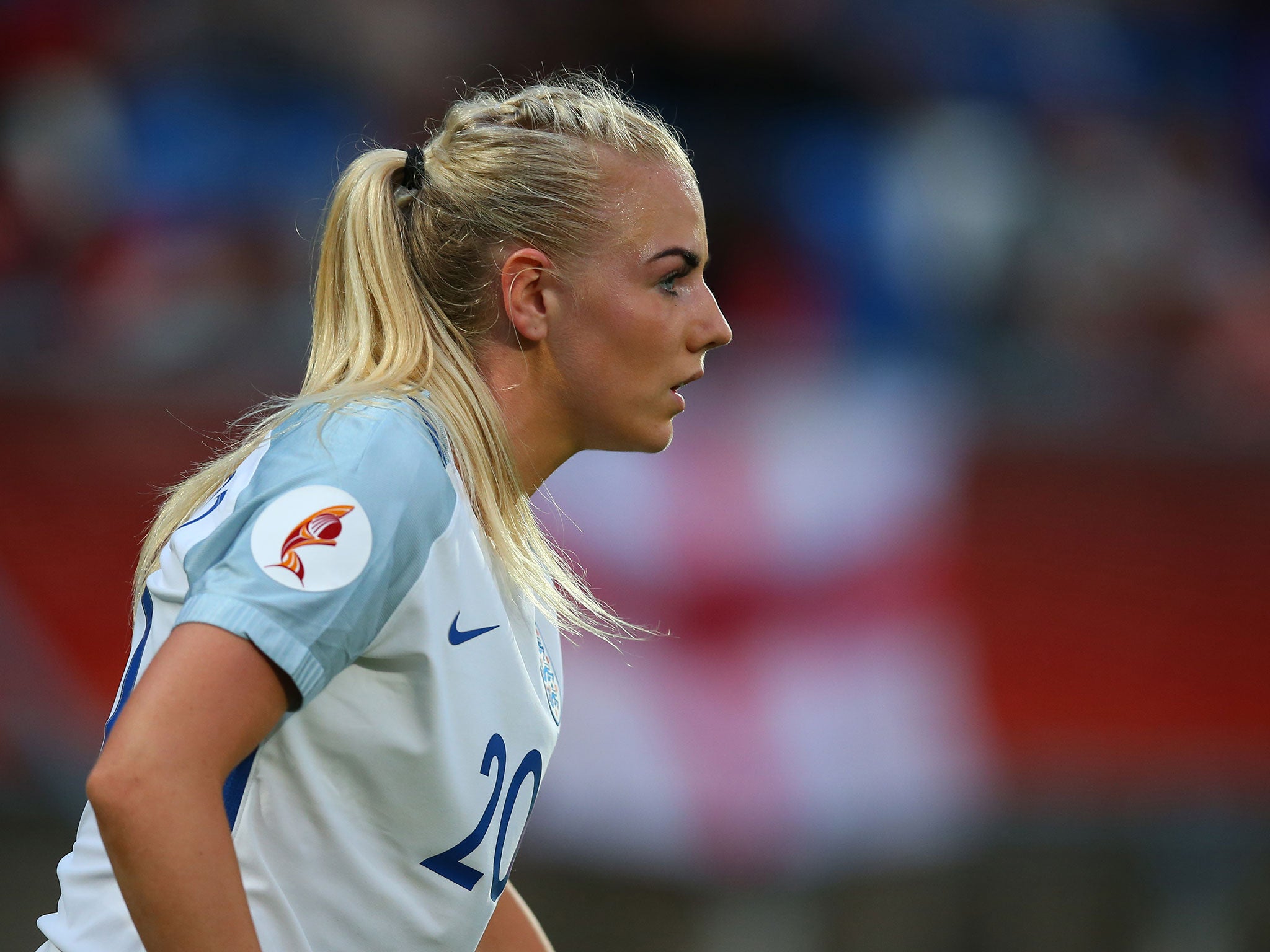 Alex Greenwood was sent off after 47 minutes