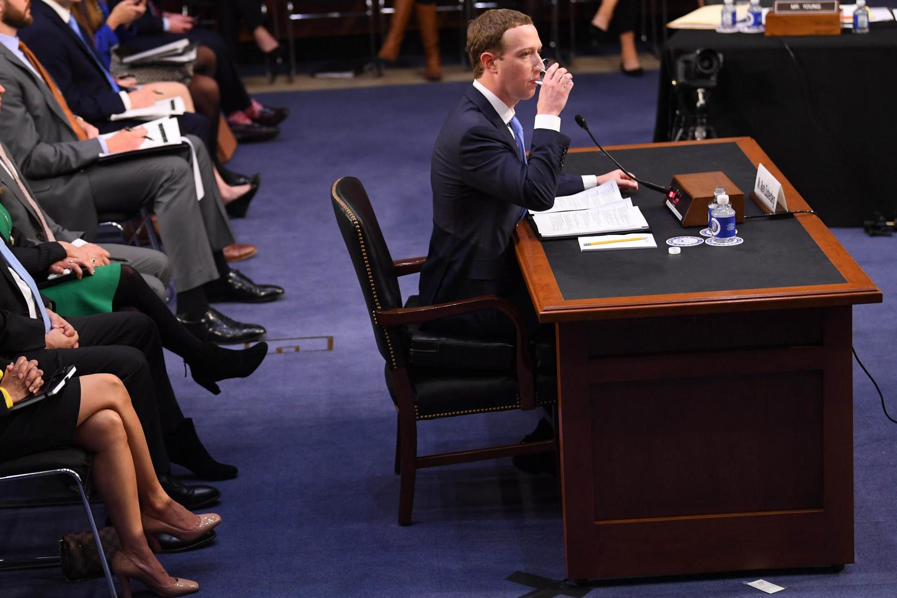 Mark Zuckerberg testifies before the Senate Commerce and Judiciary Committees, Washington DC, USA - 10 Apr 2018