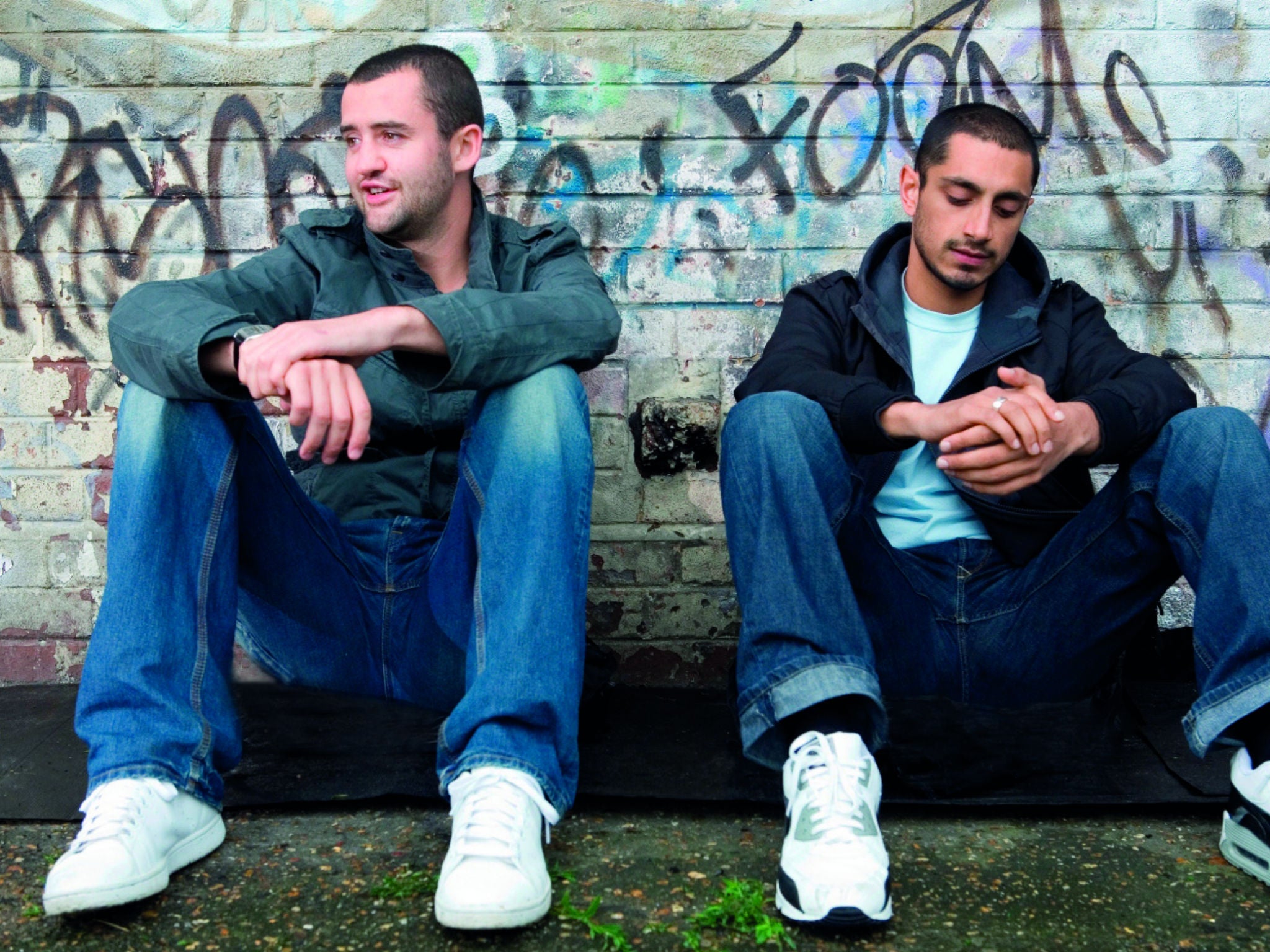 Daniel Mays and Riz Ahmed in 'Shifty'