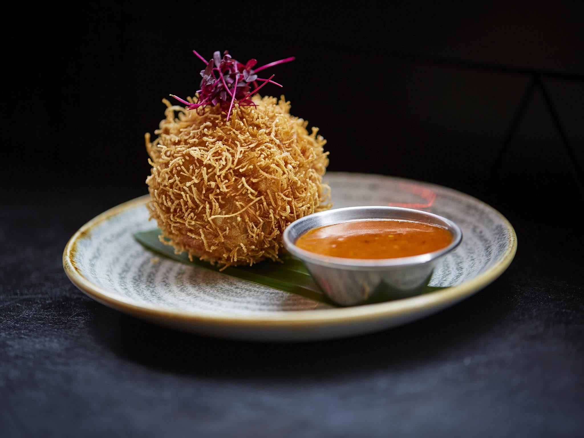 Venison and vermicelli doughnut from Gunpowder