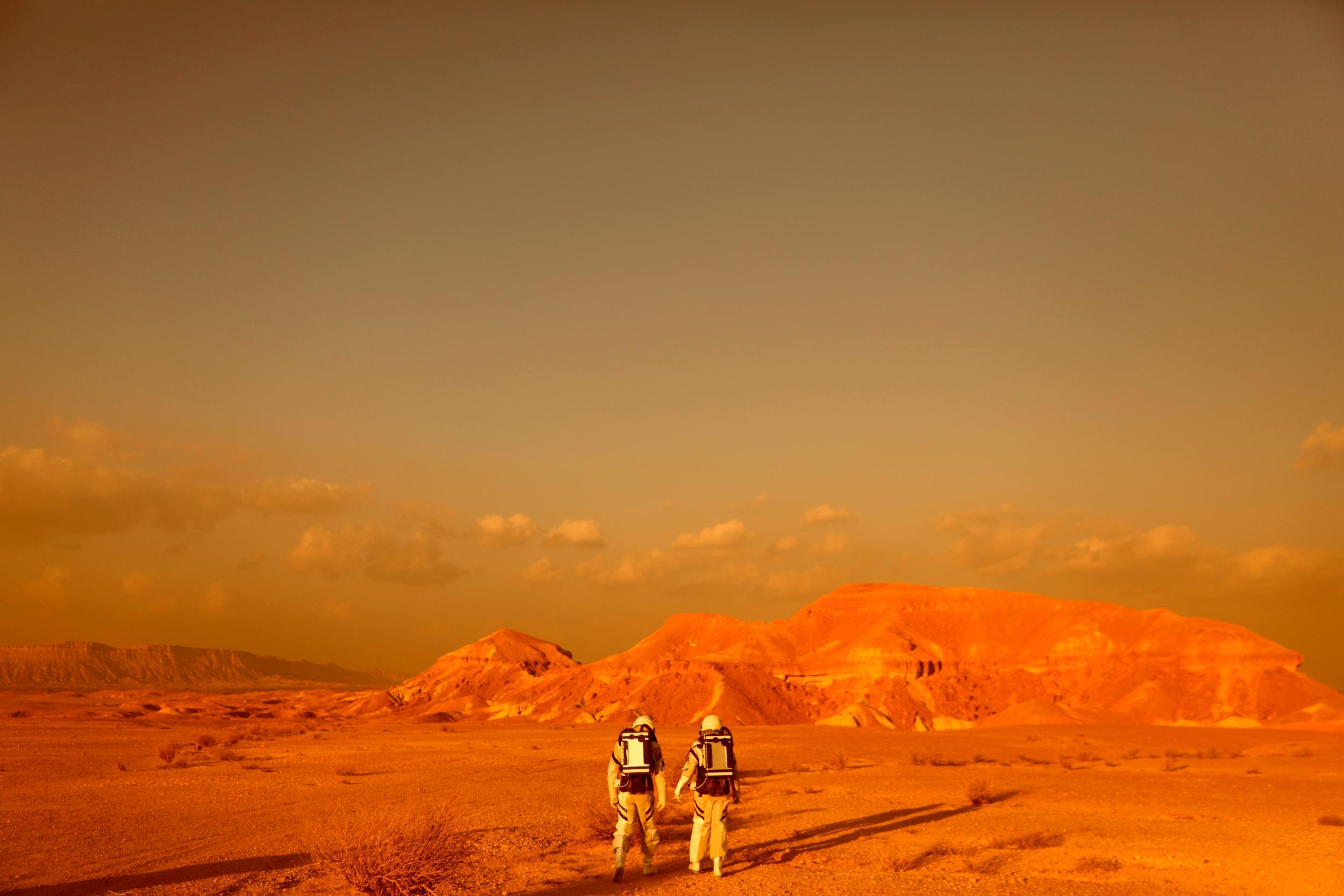 A simulated mission to Mars by Israel's Space Agency, near Mitzpe Ramon, Israel, February 18, 2018. Rocket startup SpaceX wants to send humans to Mars within a decade.