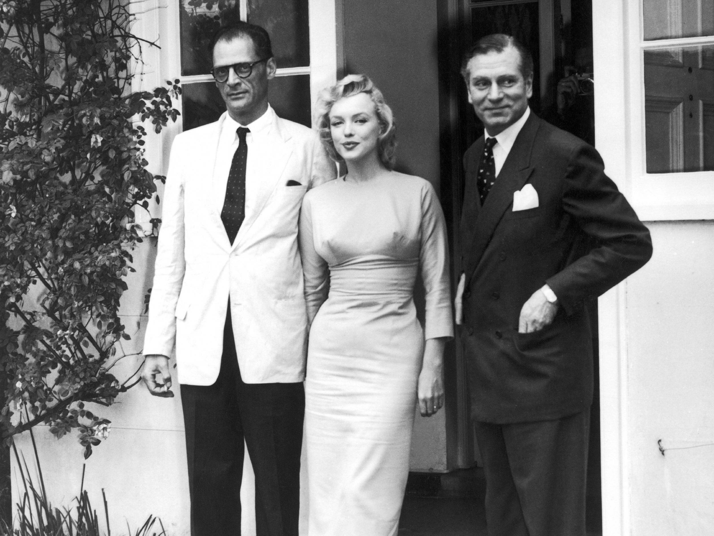 Arthur Miller and Marilyn Monroe spent their honeymoon in Englefield Green, Surrey, in 1956, during which time the actress was filming ‘The Prince and the Showgirl’ with Laurence Olivier (right). Both men were less than chivalrous regarding Monroe