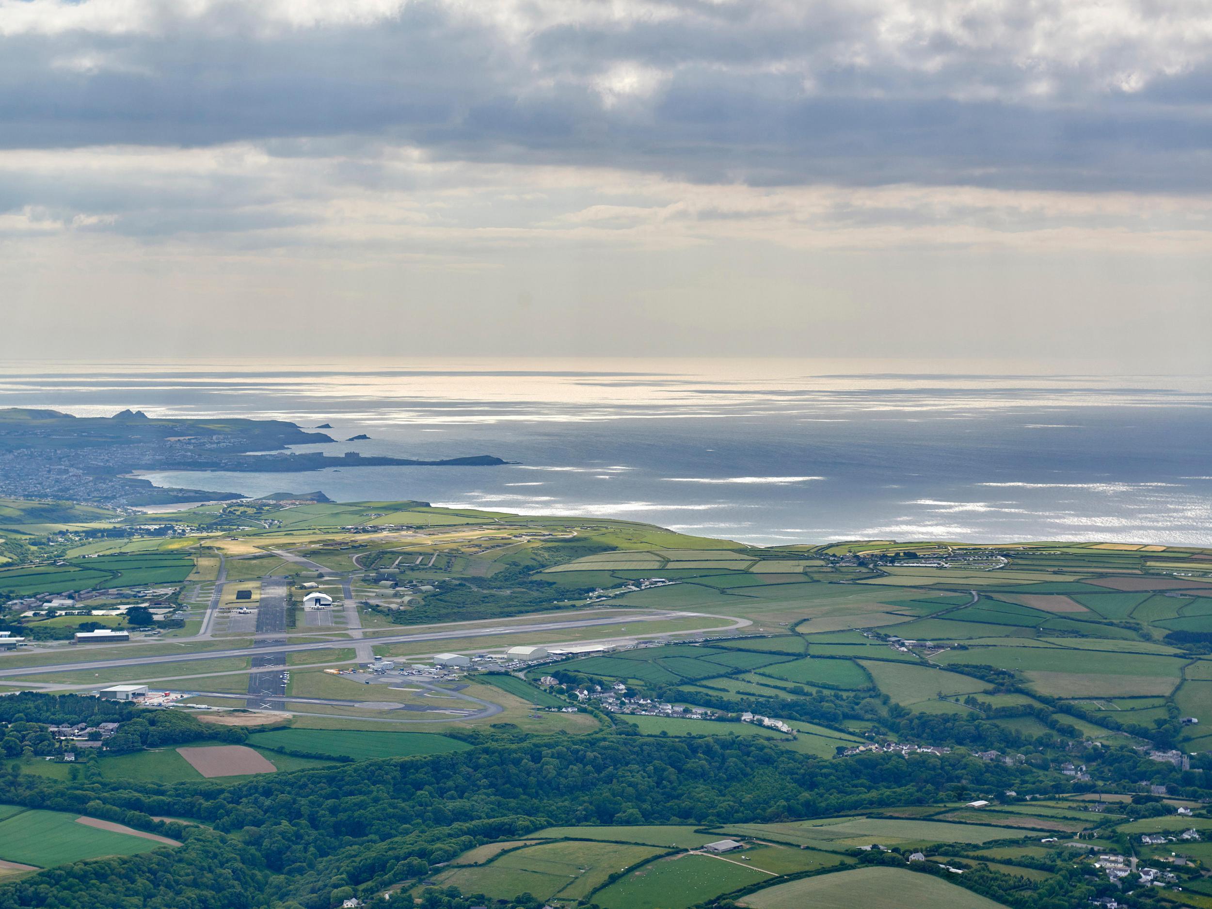 Waiting game: Newquay Airport Cornwall is currently closed