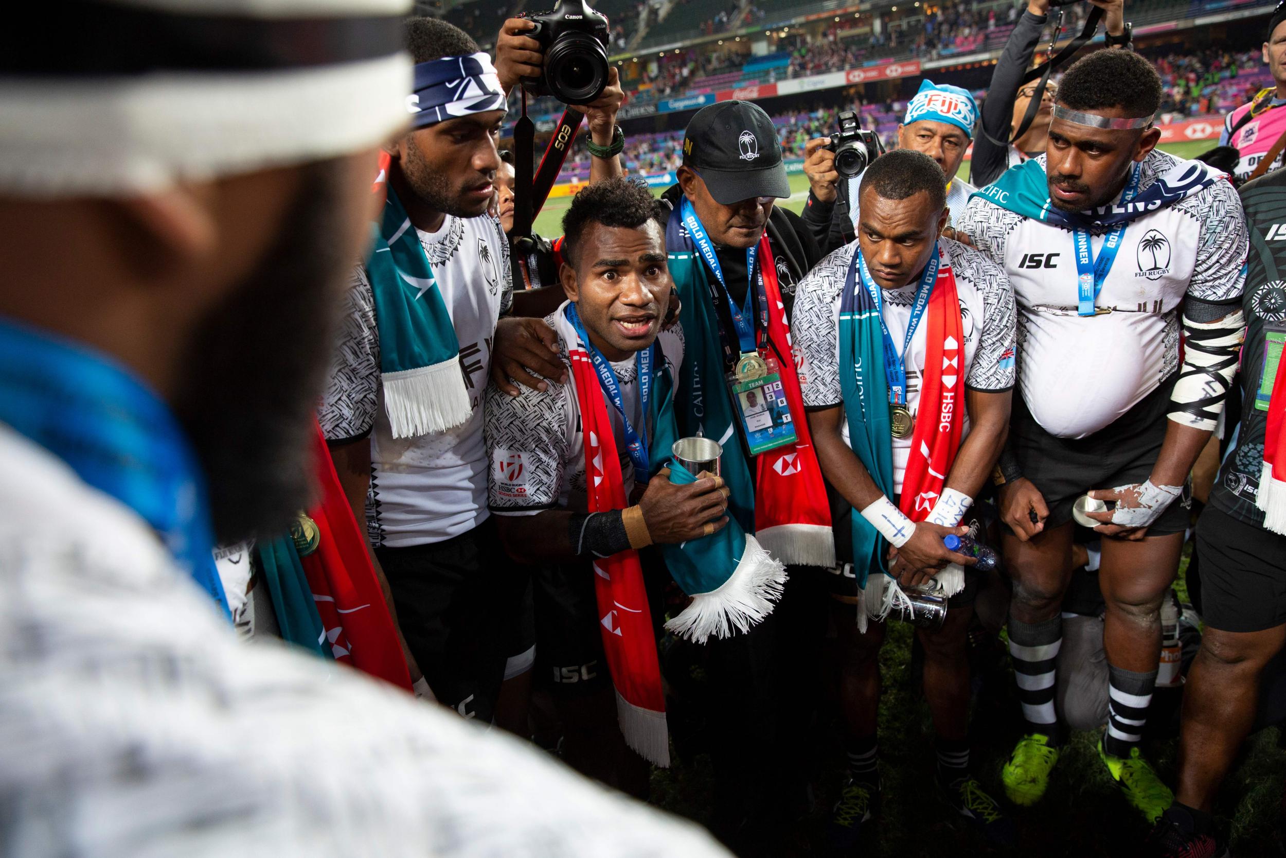 Jerry Tuwai led his team to Hong Kong Sevens glory last week