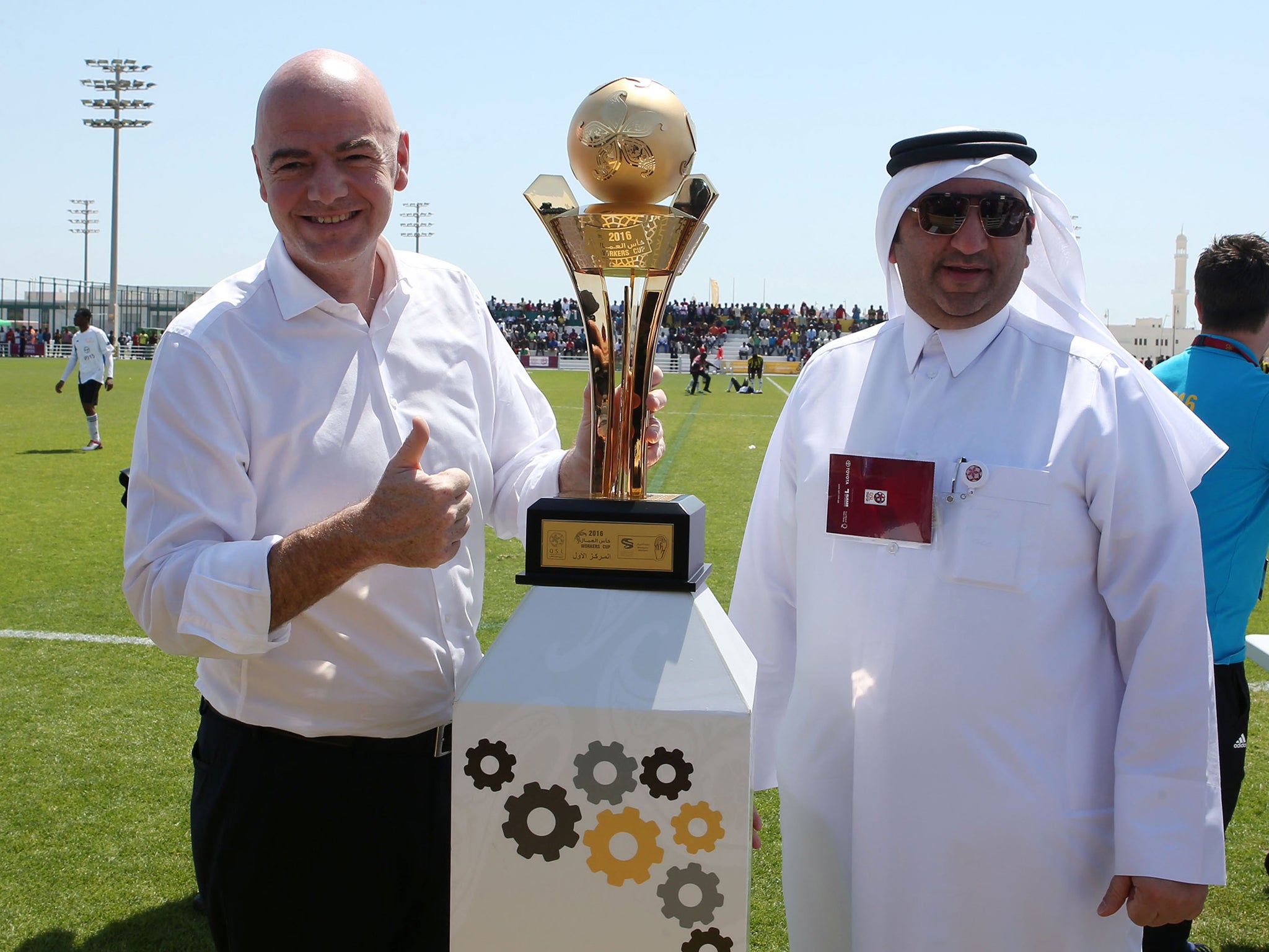 Infantino would be able to bring in considerably more income from a larger World Cup in Qatar