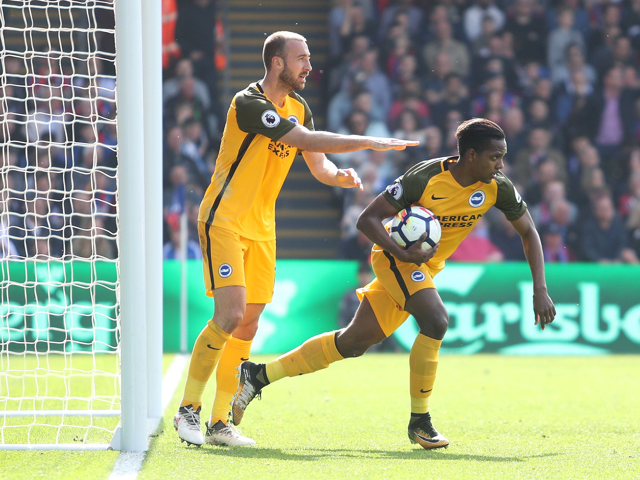 Jose Izquierdo scored Brighton's second