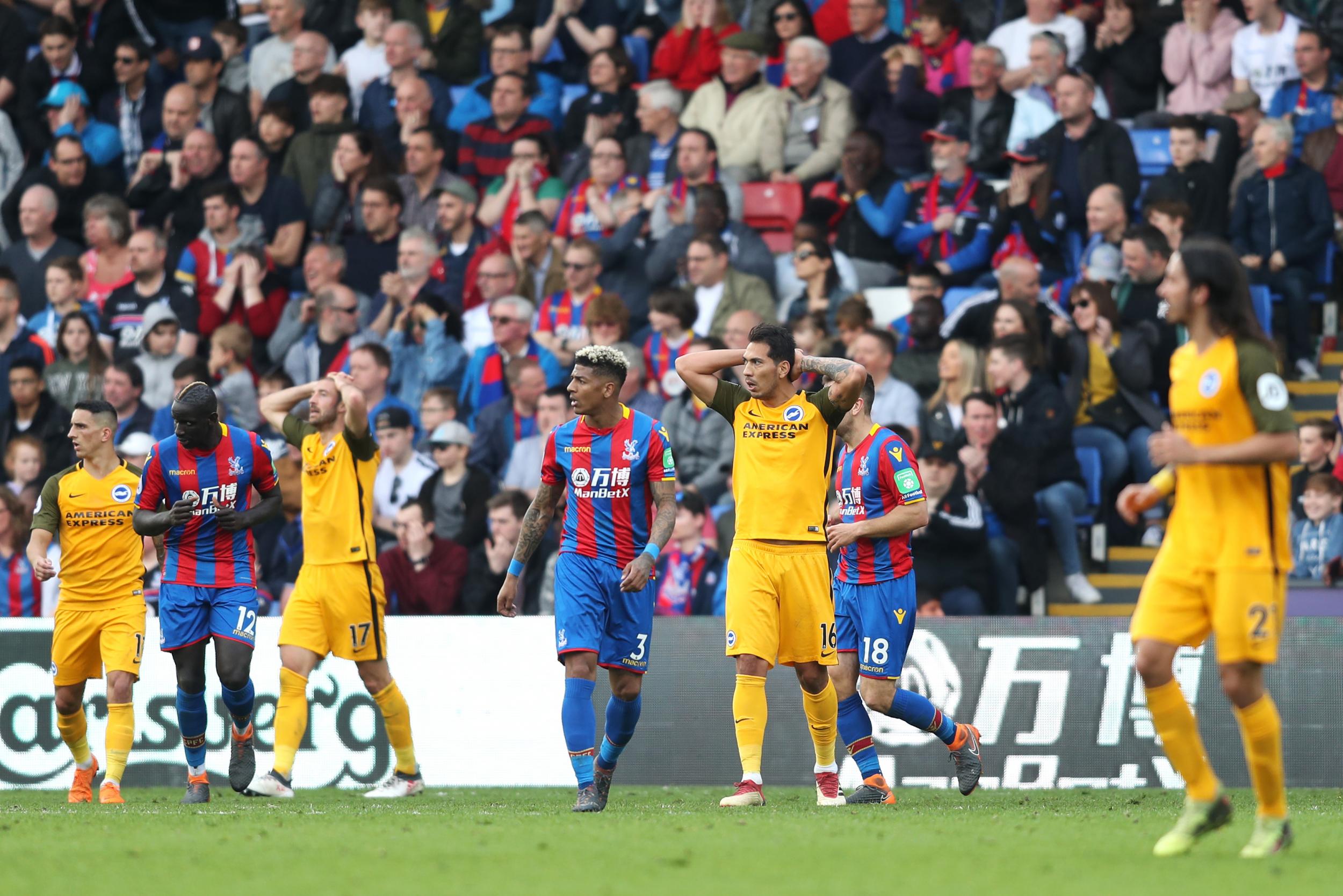 Brighton conceded three goals in a frantic first half