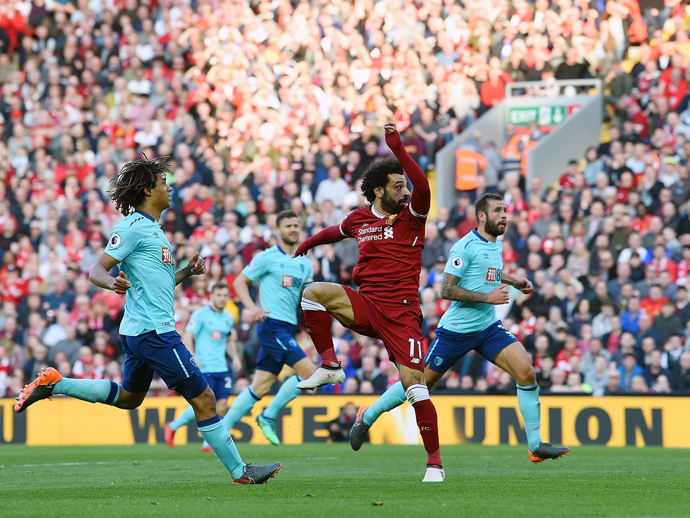 Salah scored once again on Saturday as Liverpool saw off Bournemouth