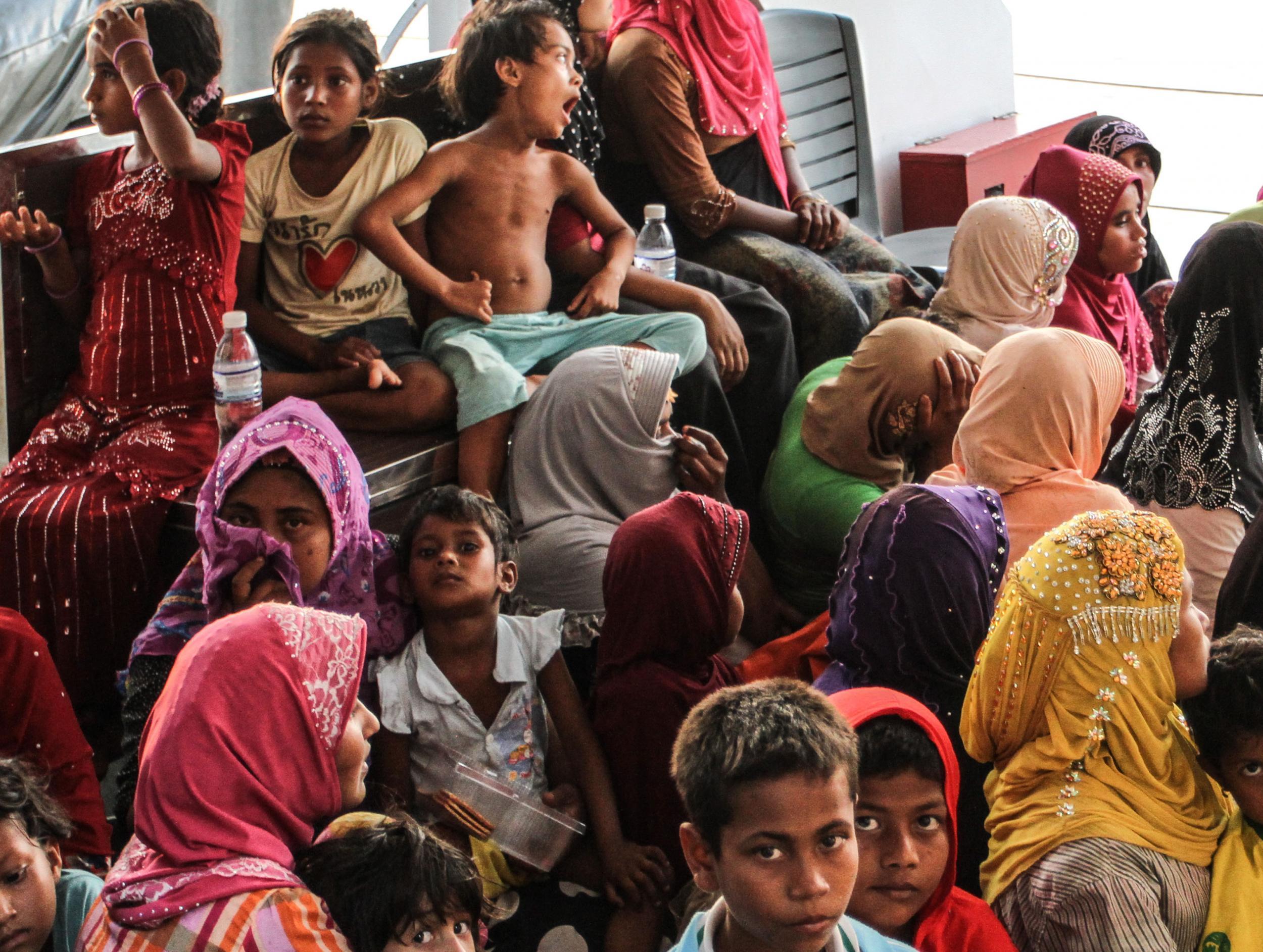 Rohingya Muslims leave Myanmar, 3 April 2018