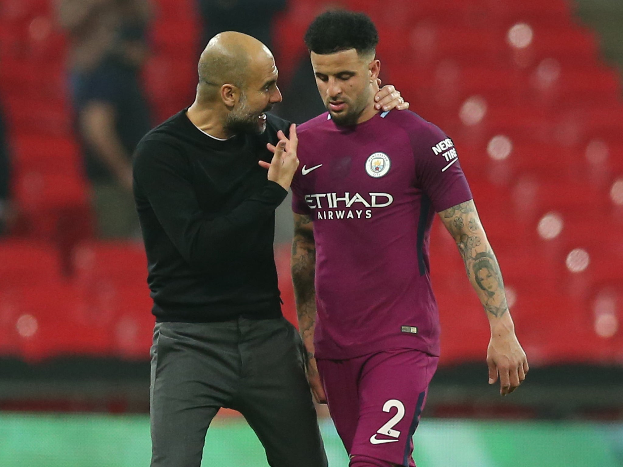 Kyle Walker admitted that trying to get Manchester City's title challenge over the line was 'tough'