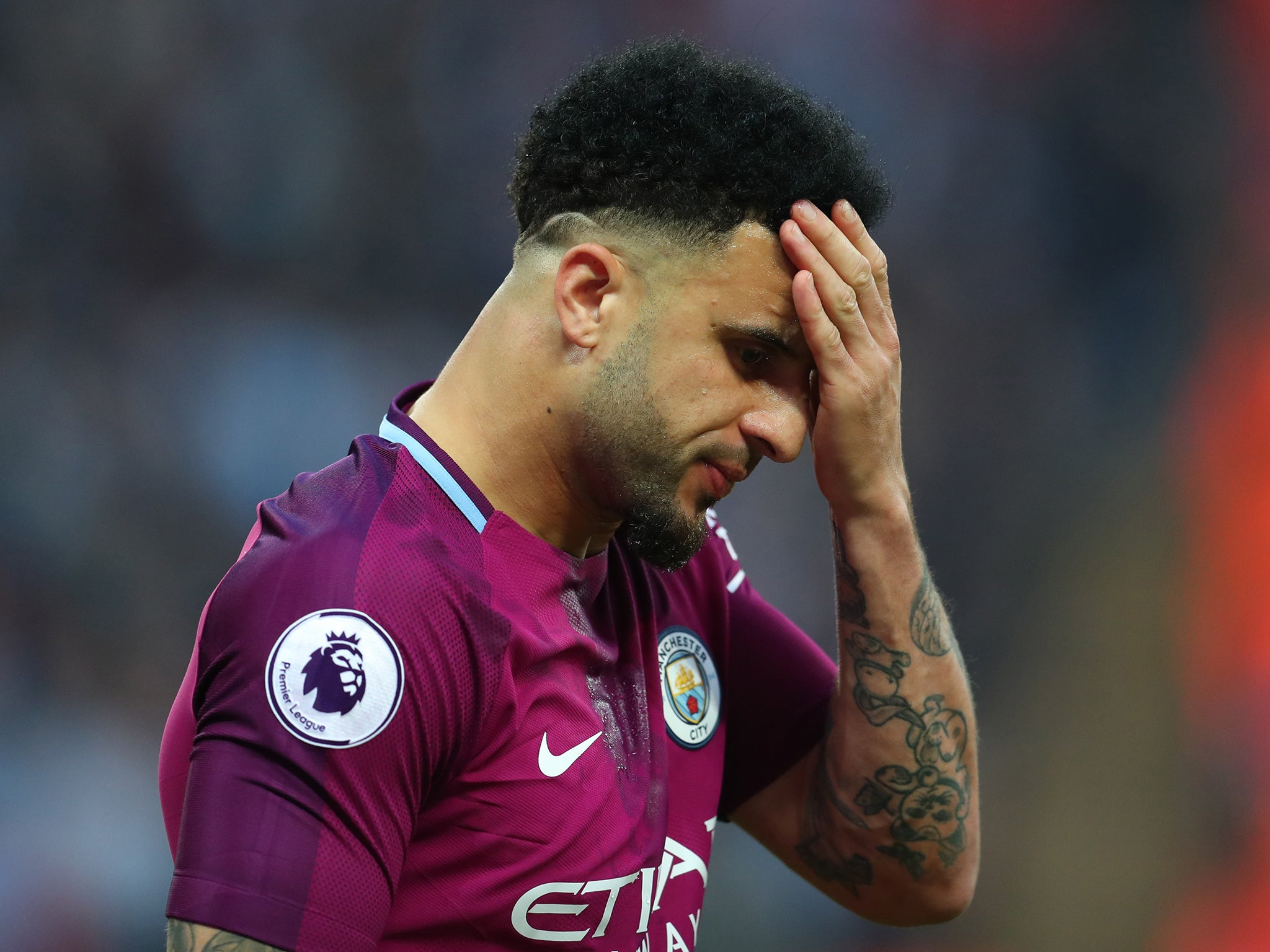 &#13;
Walker believes Manchester City's run of three games felt like a relegation battle &#13;