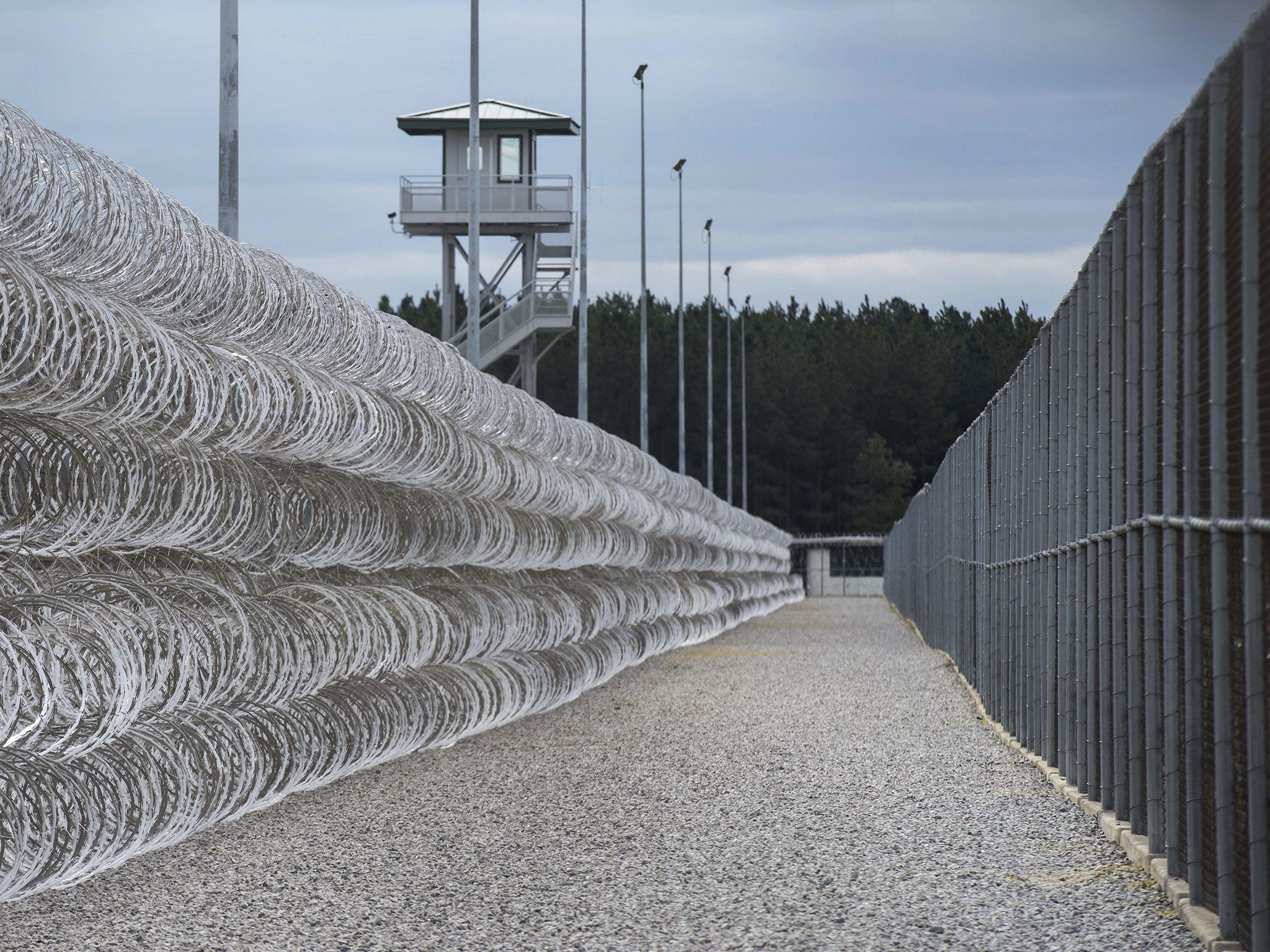 The maximum-security Lee Correctional Institution facility houses about 1,500 inmates in Bishopville, South Carolina