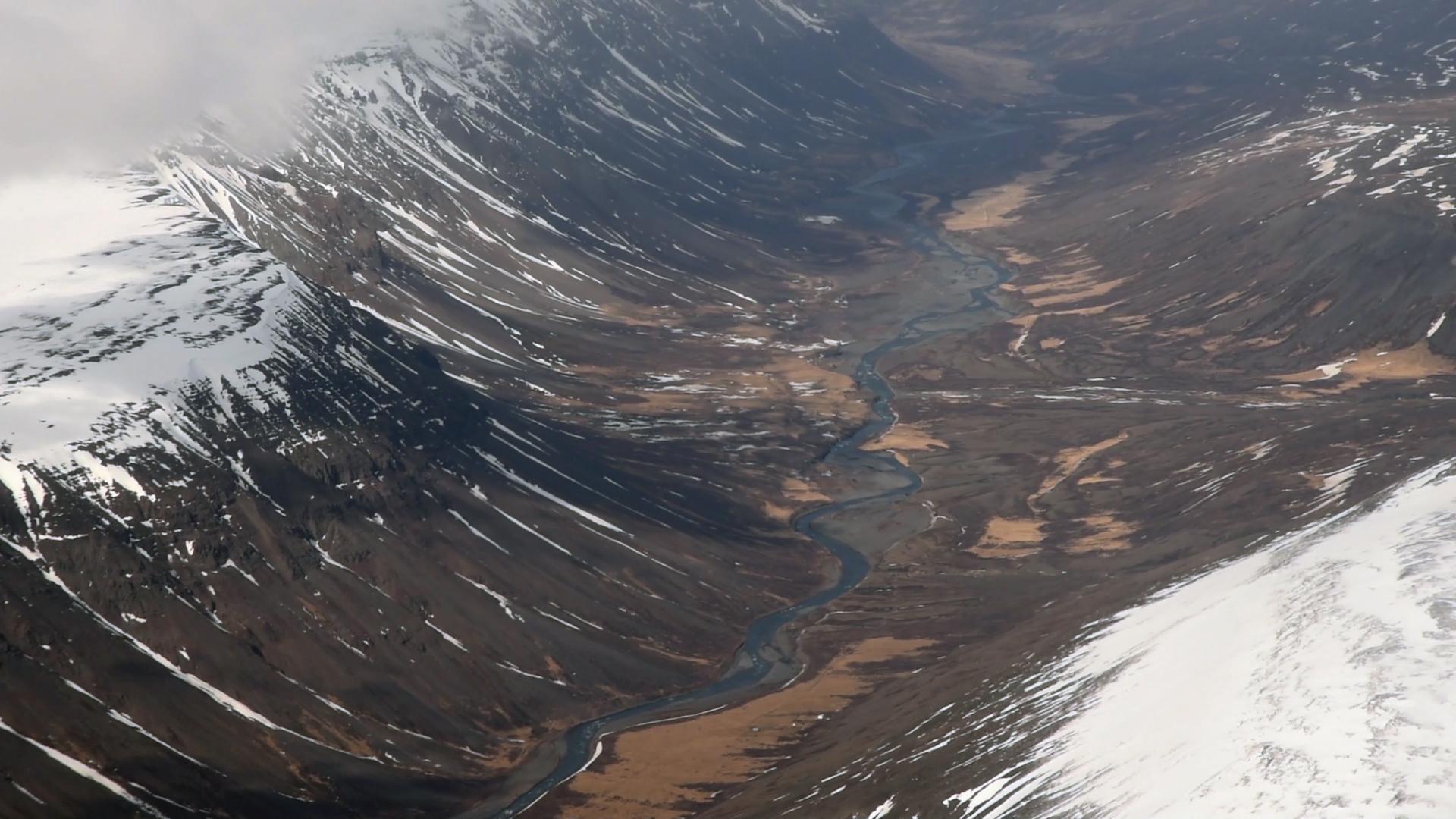 Flying over the mountains and rivers gives you a different perspective