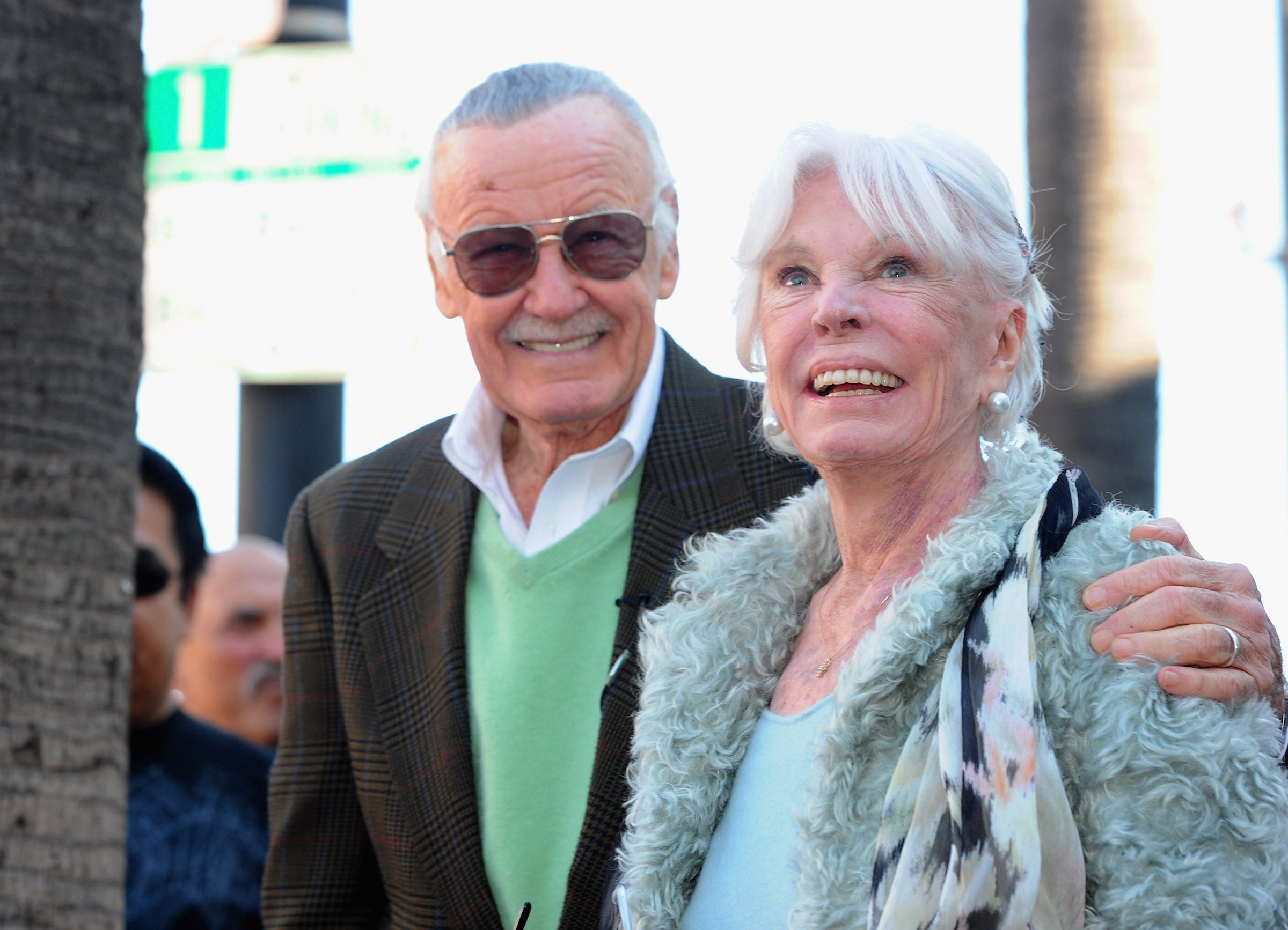 Lee with his late wife Joan in 2011. Since she died last year the household has been thrown into disarray