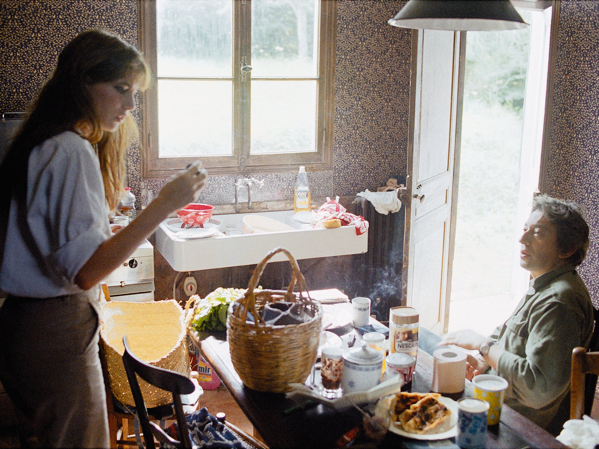 Jane and Serge in 1977, in the old presbytery that she bought in Normandy