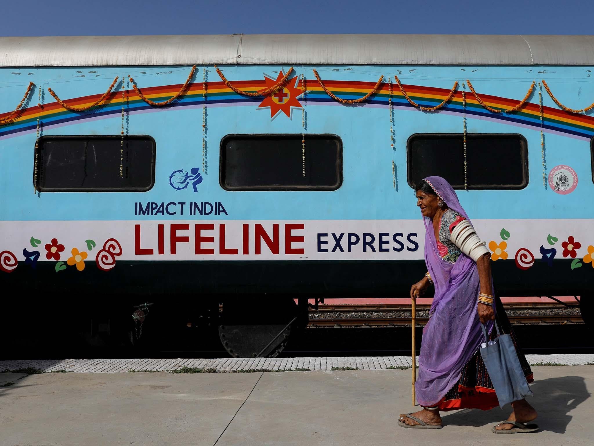 The train provides doctors to practice skills while doing community work