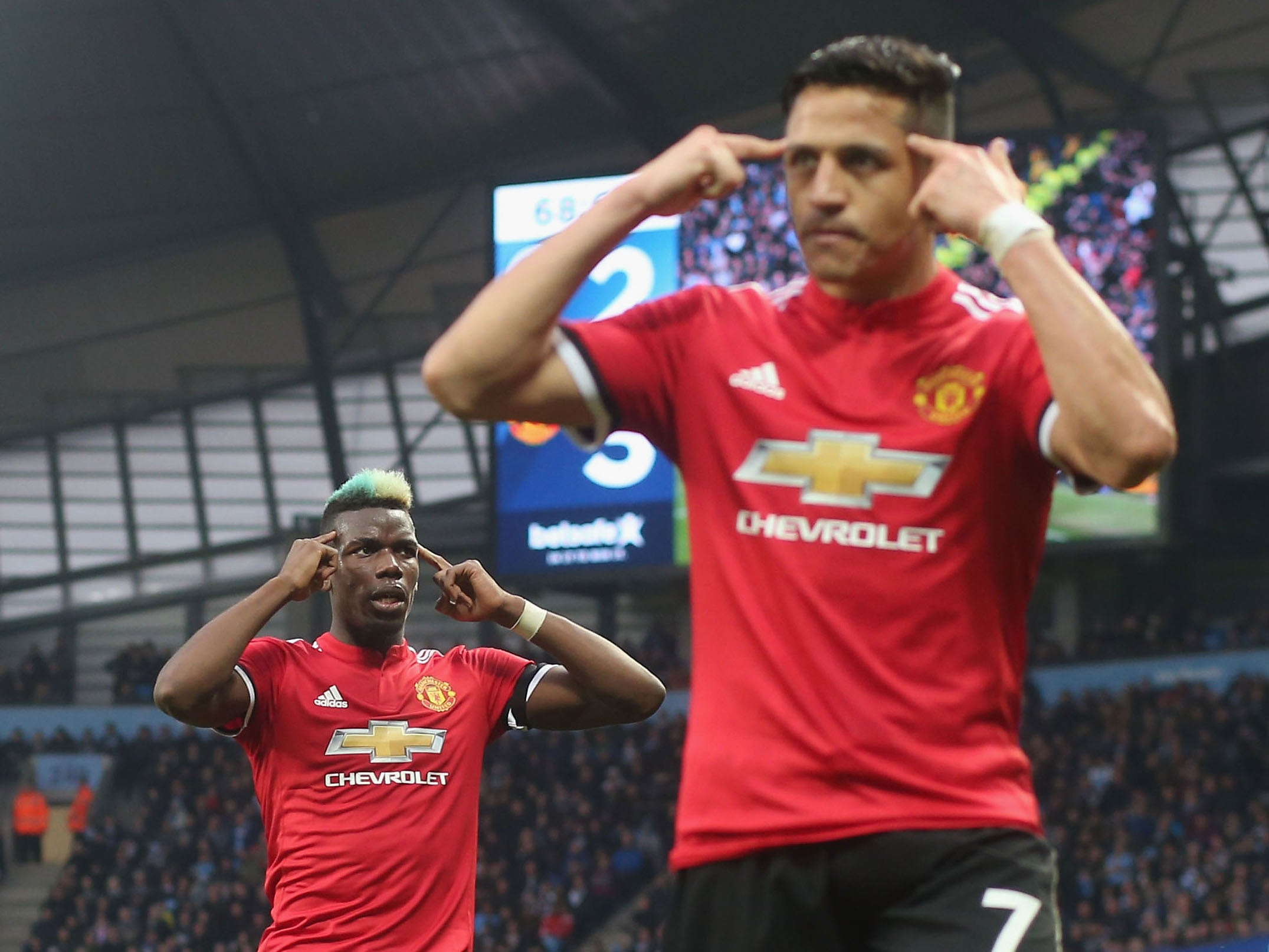 Paul Pogba and Alexis Sanchez are in the firing line after Sunday's defeat