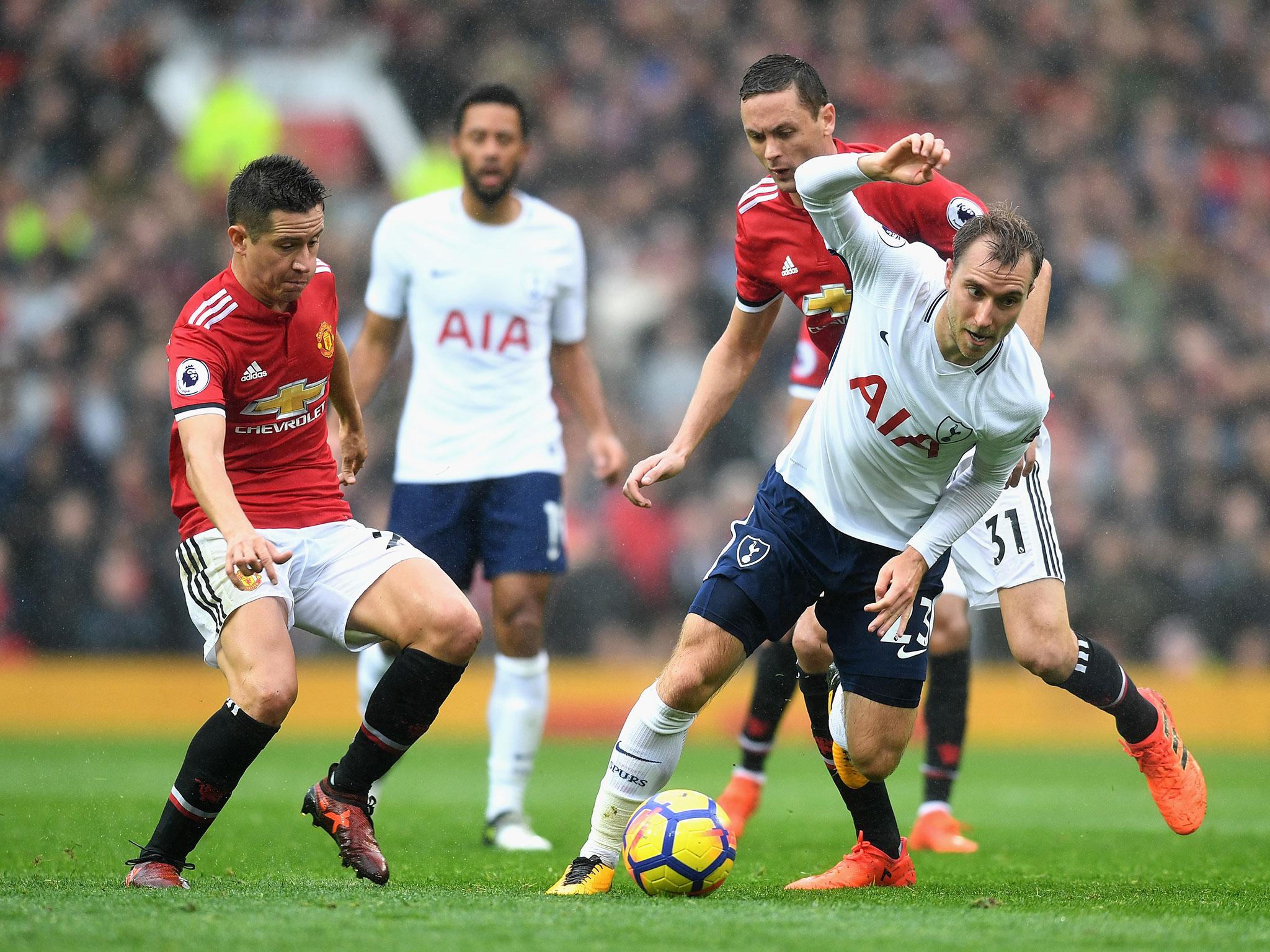 Nemanja Matic vs Christian Eriksen will go head to head on Saturday