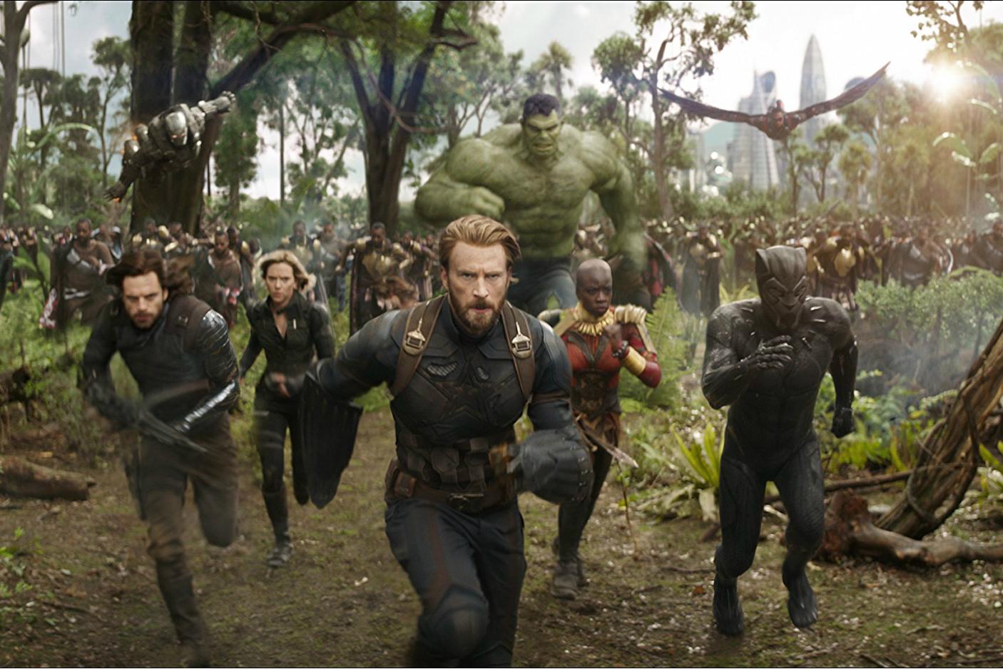 A still from Avengers: Infinity War