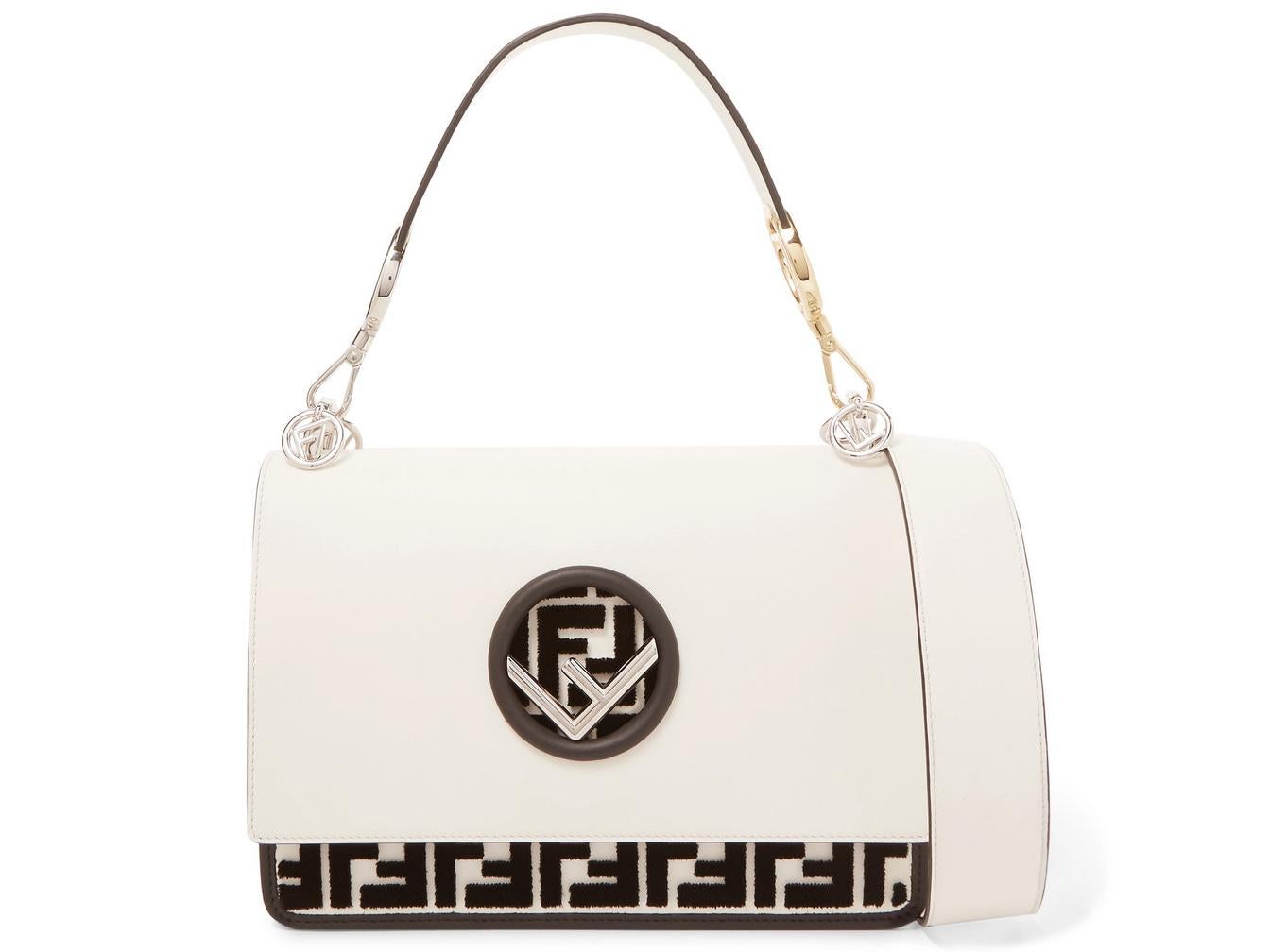 Fendi, Kan I Flocked Leather Shoulder Bag, £2,090, Net-a-Porter