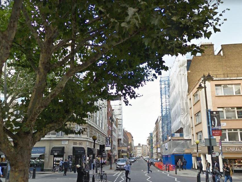 Police were called to reports of an injured man in Hatton Garden, EC1, on Tuesday afternoon