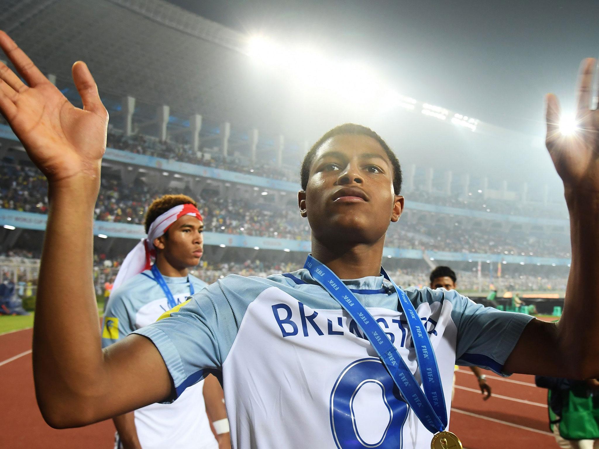 Rhian Brewster claimed that he had overhead a Spanish player call Morgan Gibbs-White a 'monkey' during the final in India last year