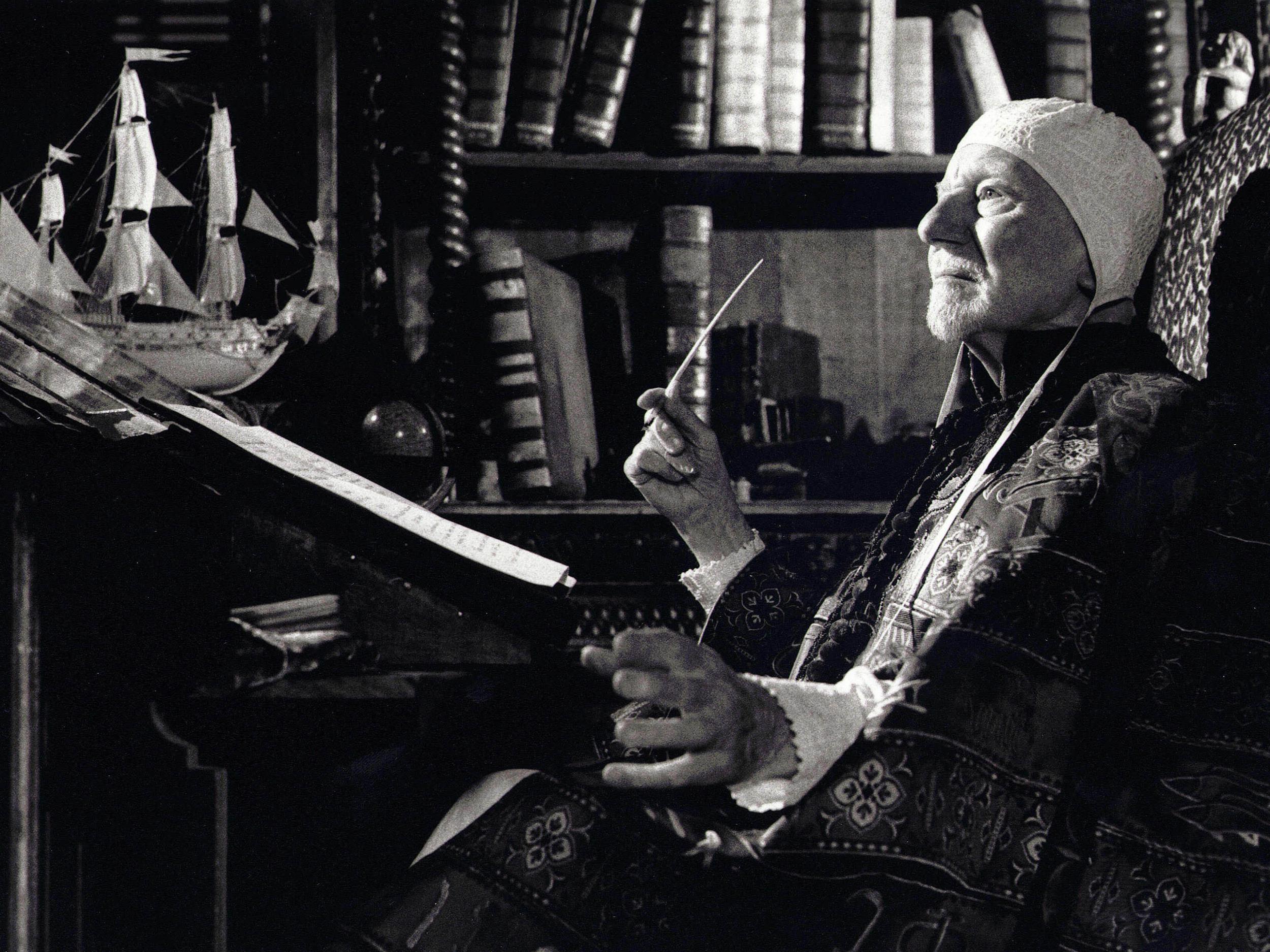 John Gielgud in Peter Greenaway's 1991 film Prospero's Books