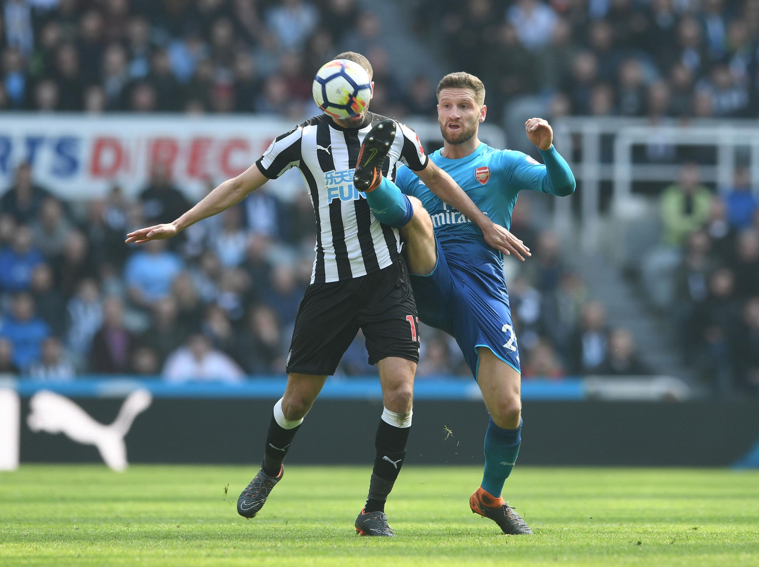 Shkodran Mustafi was at fault for Newcastle's first goal