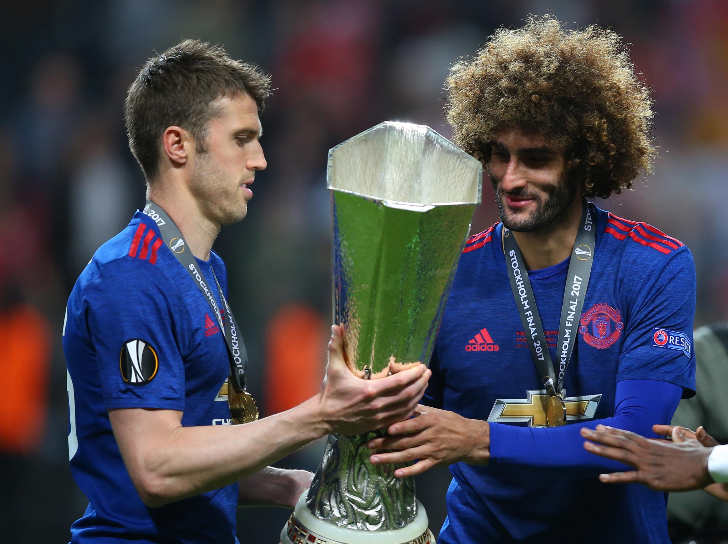 Michael Carrick and Marouane Fellaini will leave this summer