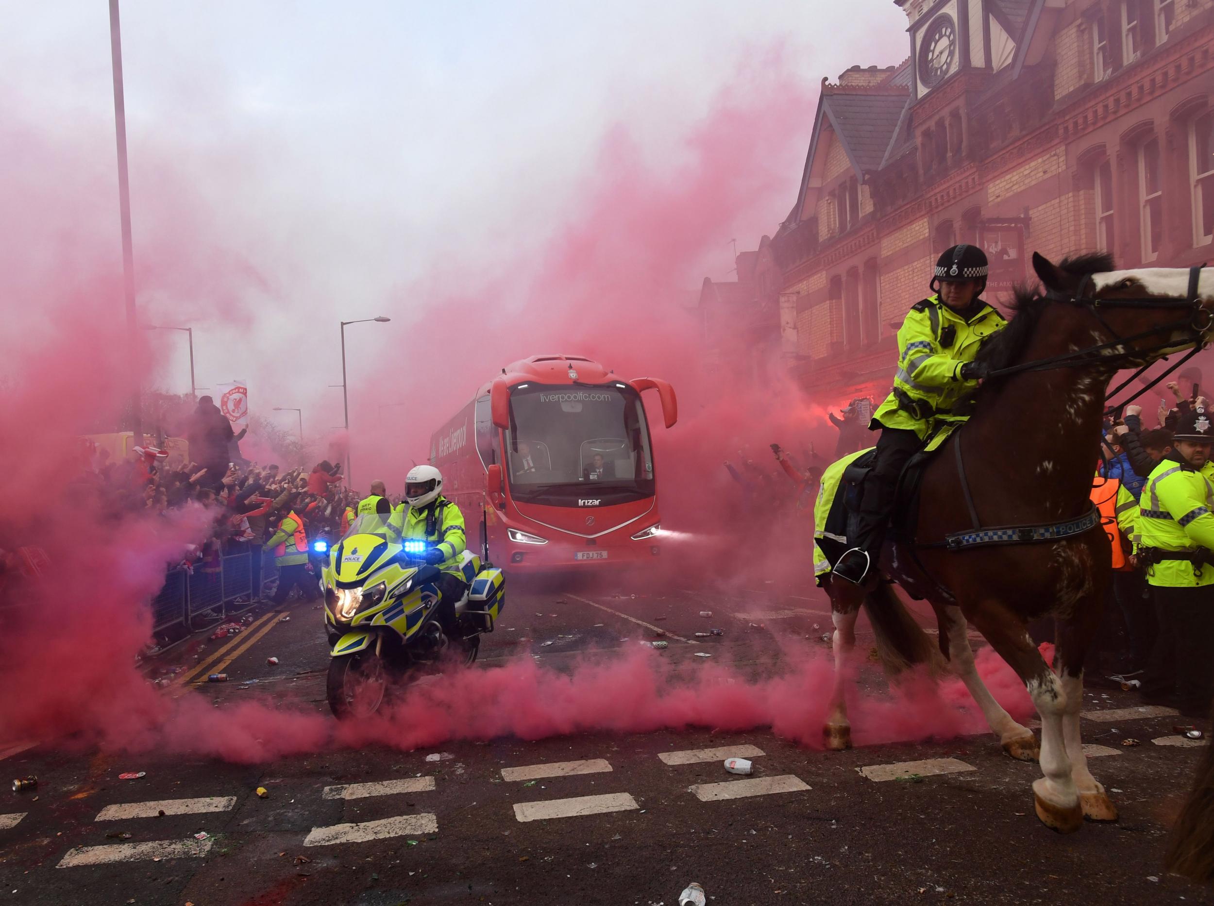 &#13;
Police have vowed to crack down on any pre-match violence &#13;