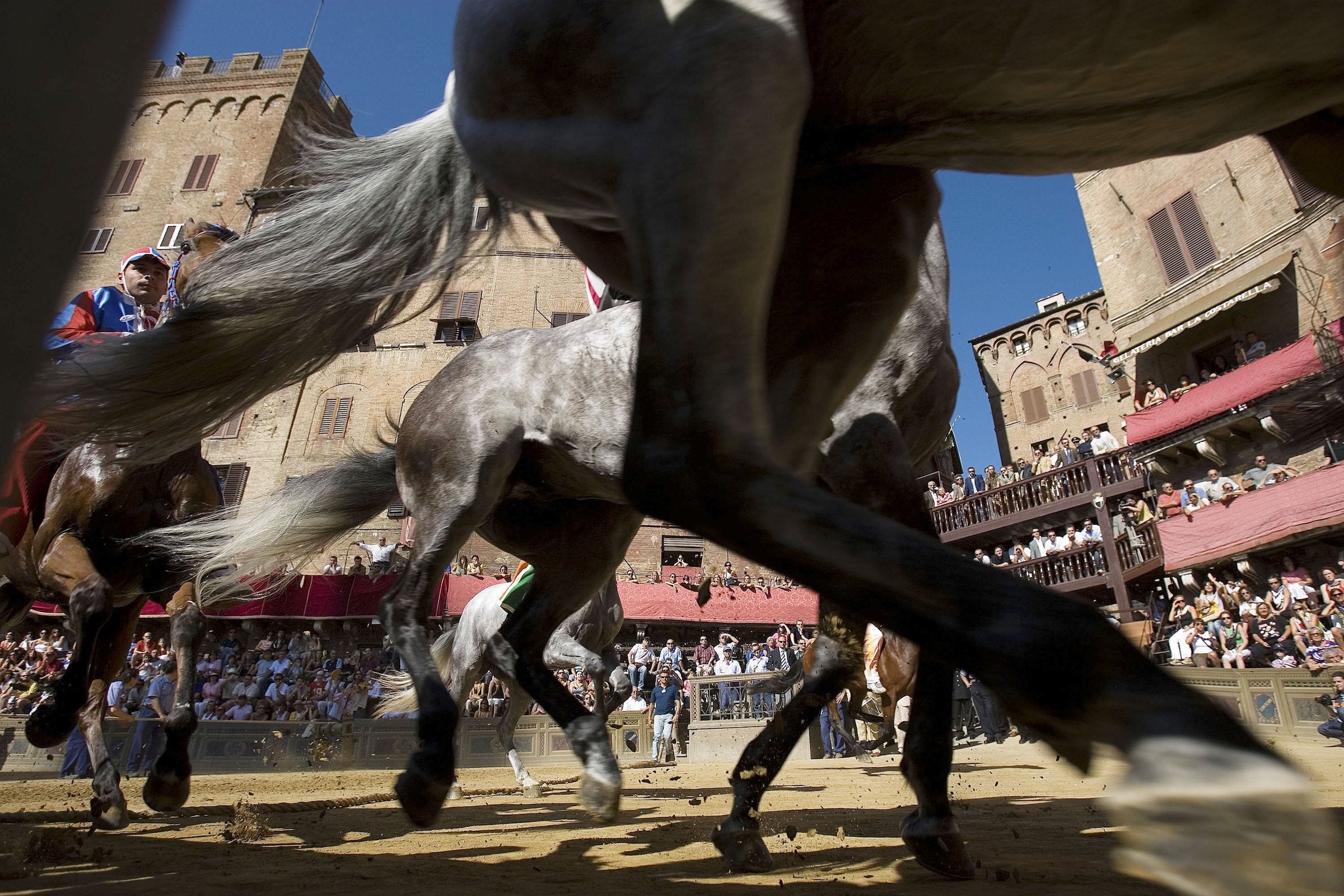 There’s no official betting at the Palio but allegiances are purchased for tens of thousands of pounds