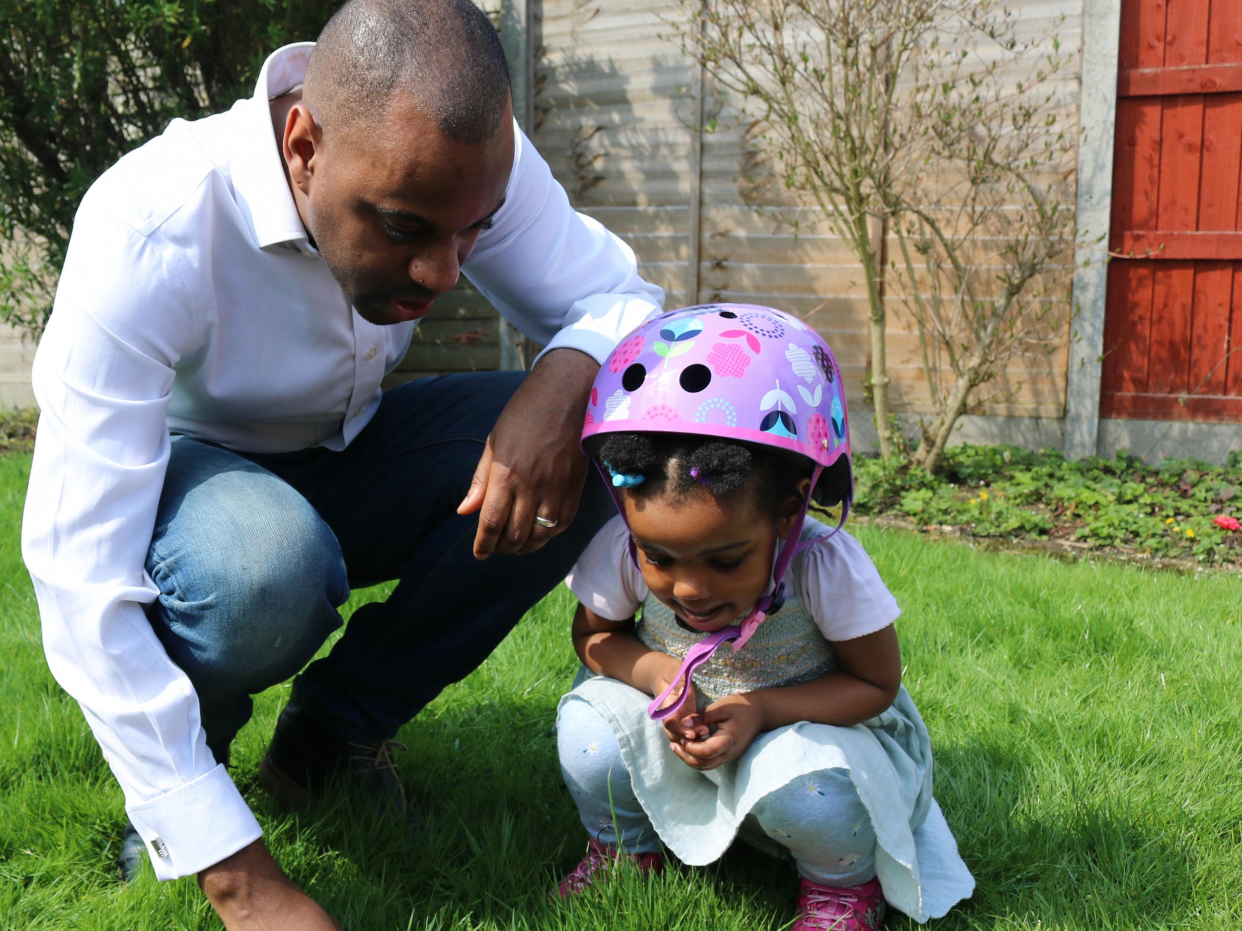 Elliott with his daughter