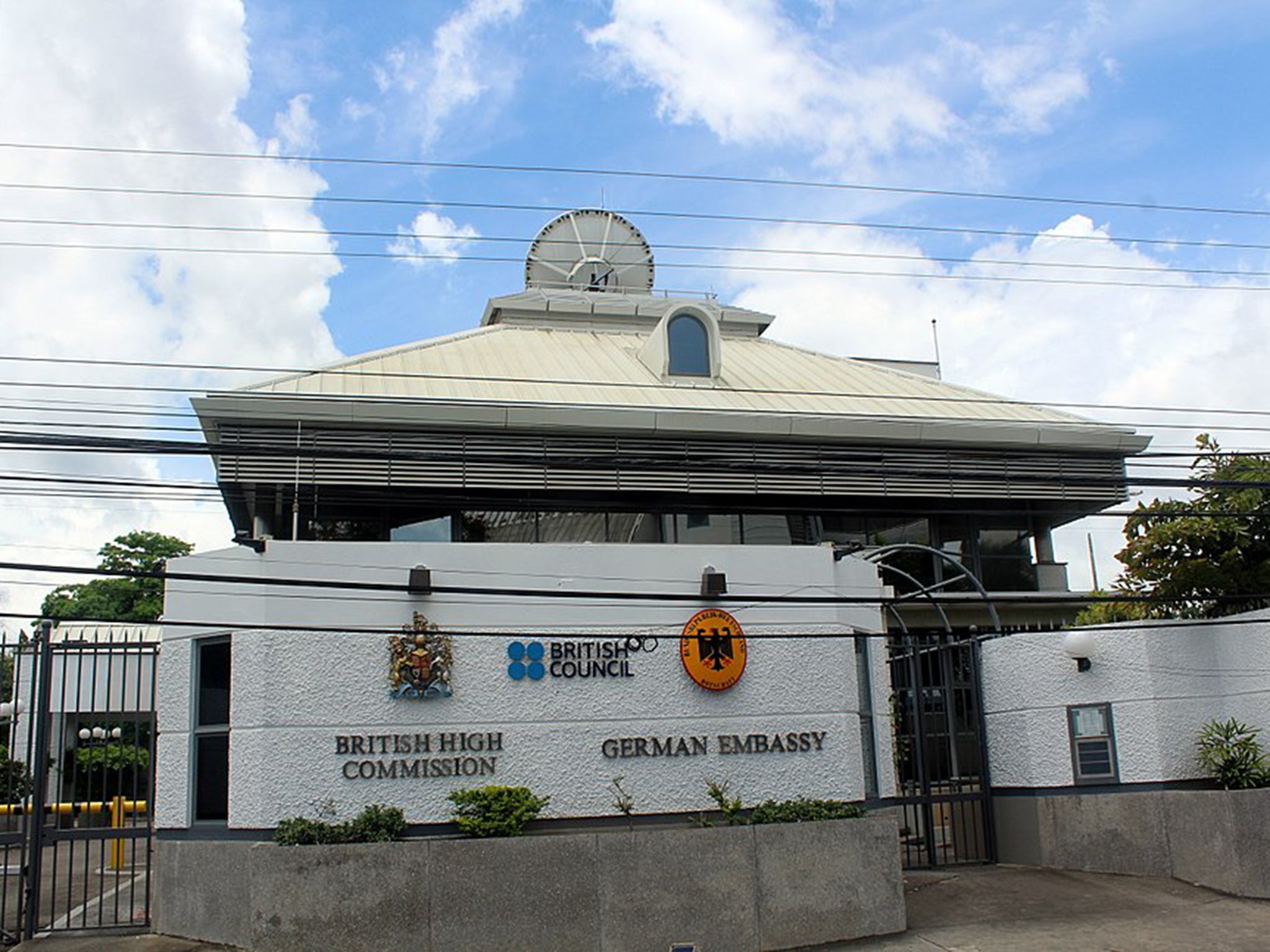 The British High Commission in Port of Spain, where Mr Snell was based (Wikimedia commons)