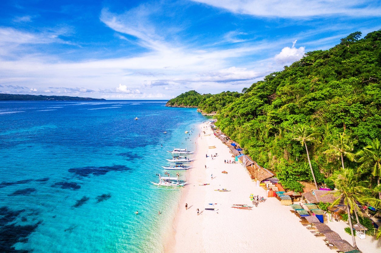 Boracay is a popular island in the Philippines