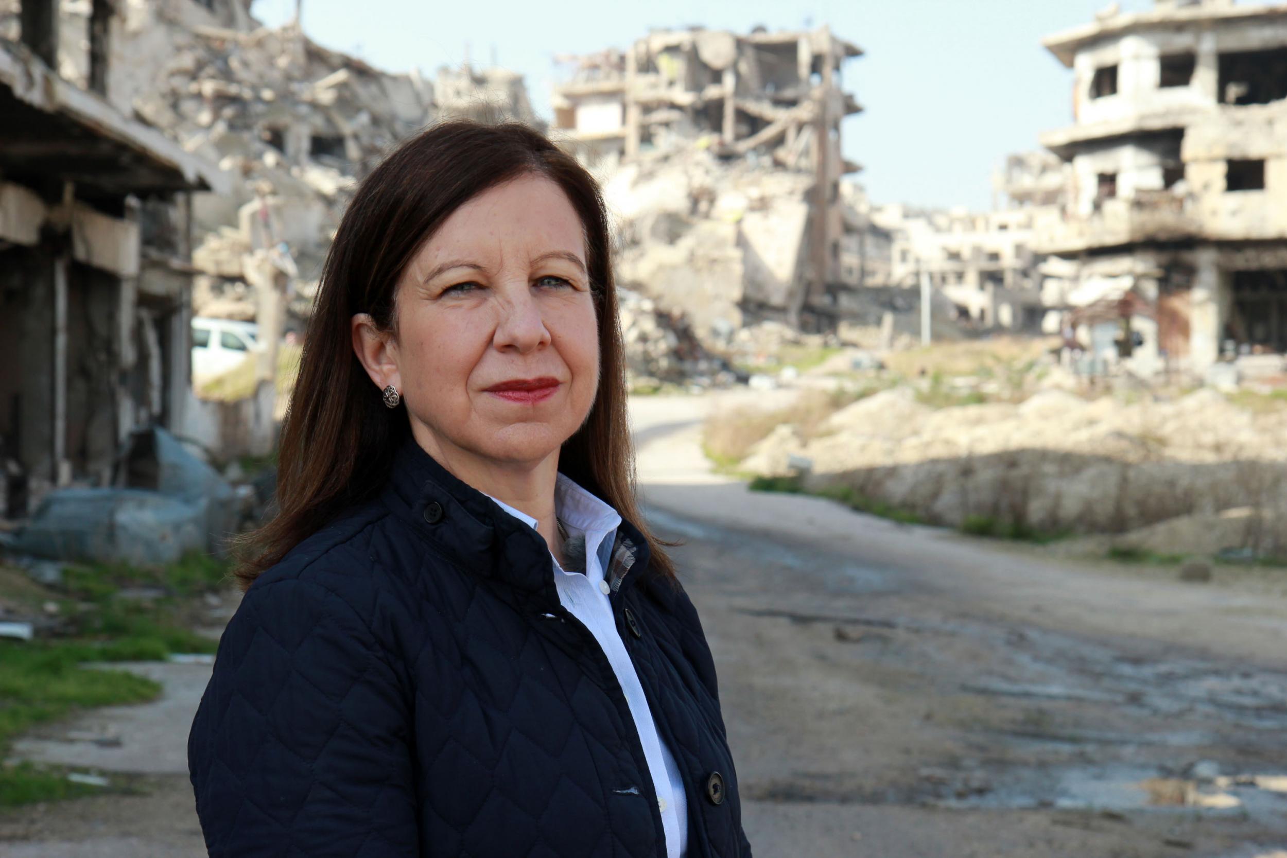 Telling it like it is: Lyse Doucet in Homs, Syria