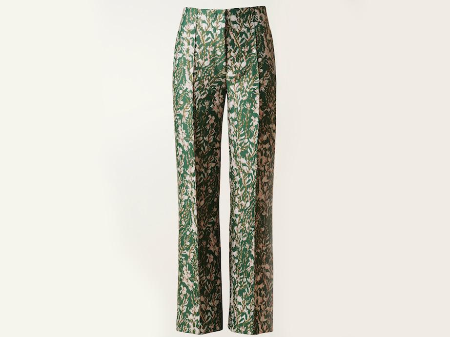 Warp and weft: jacquard trousers are £79.99