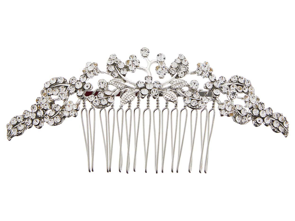 Connie crystal hair comb, £12, Accessorize