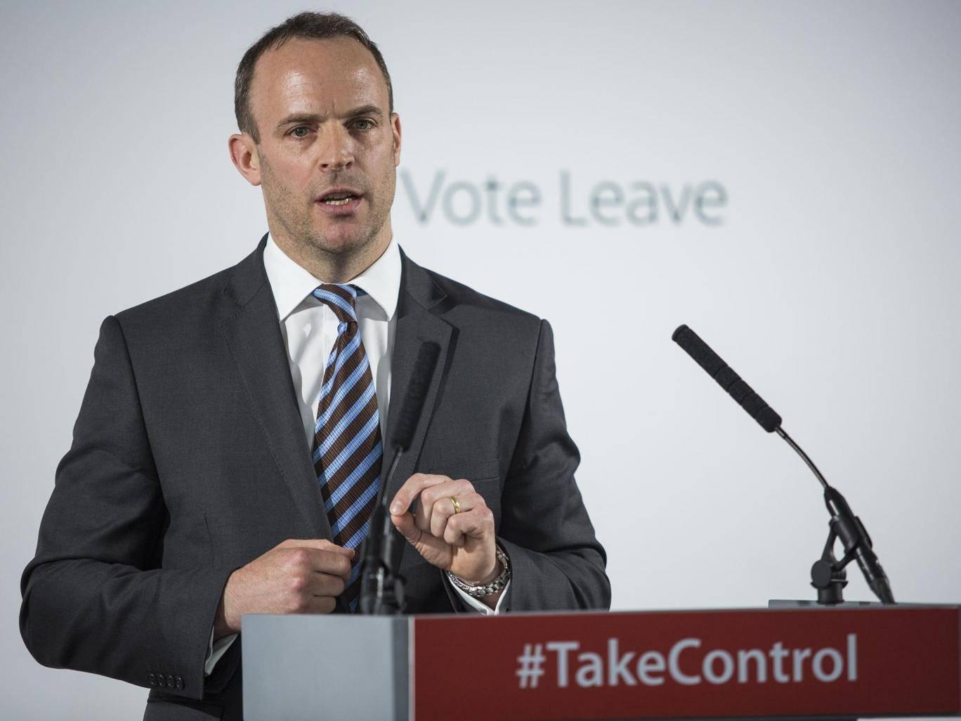 There is no suggestion Dominic Raab was aware of the woman’s actions